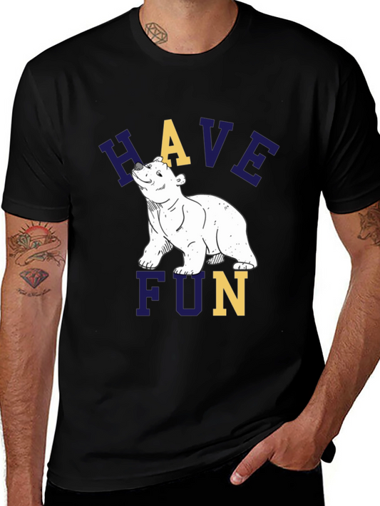 Have Fun Bear Graphic T-Shirt