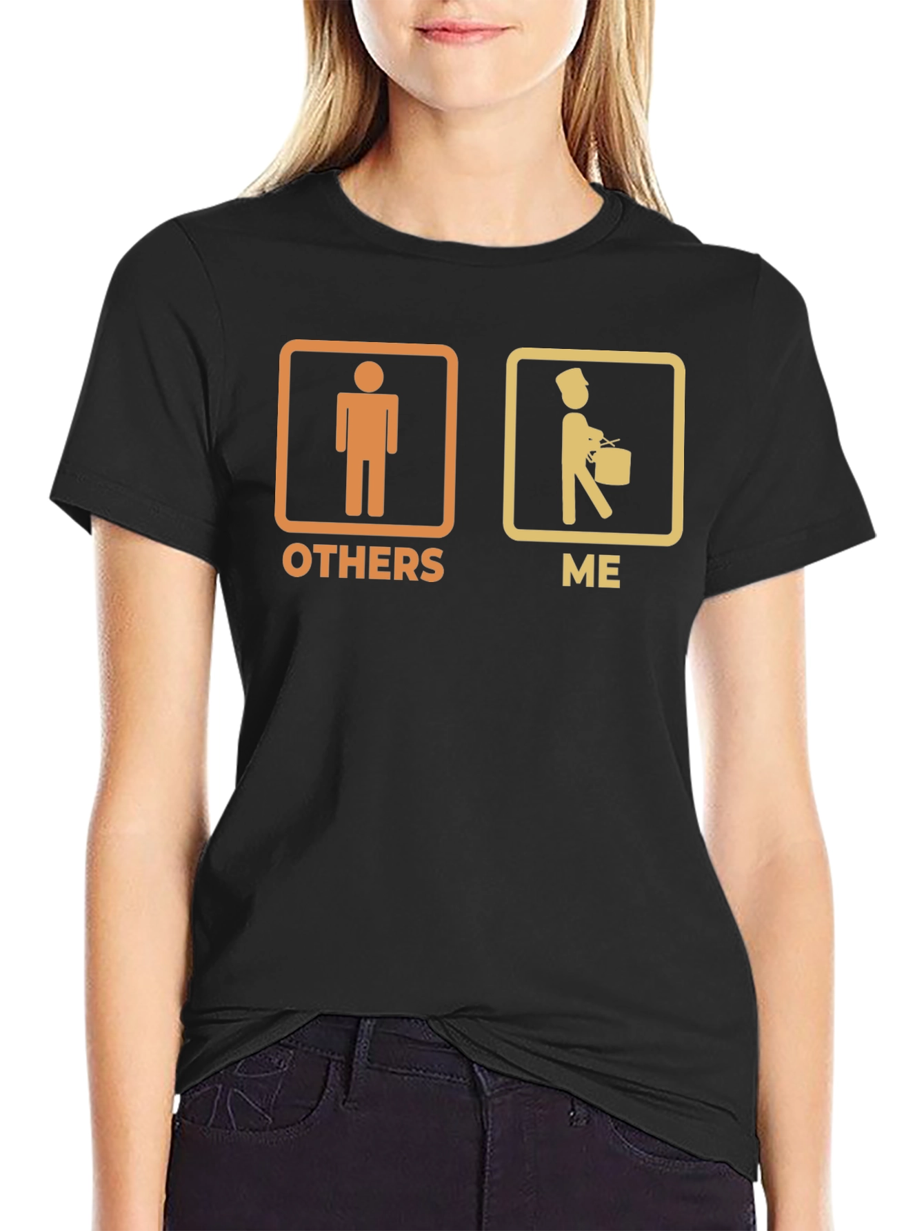 Funny Band Drummer Graphic Tee