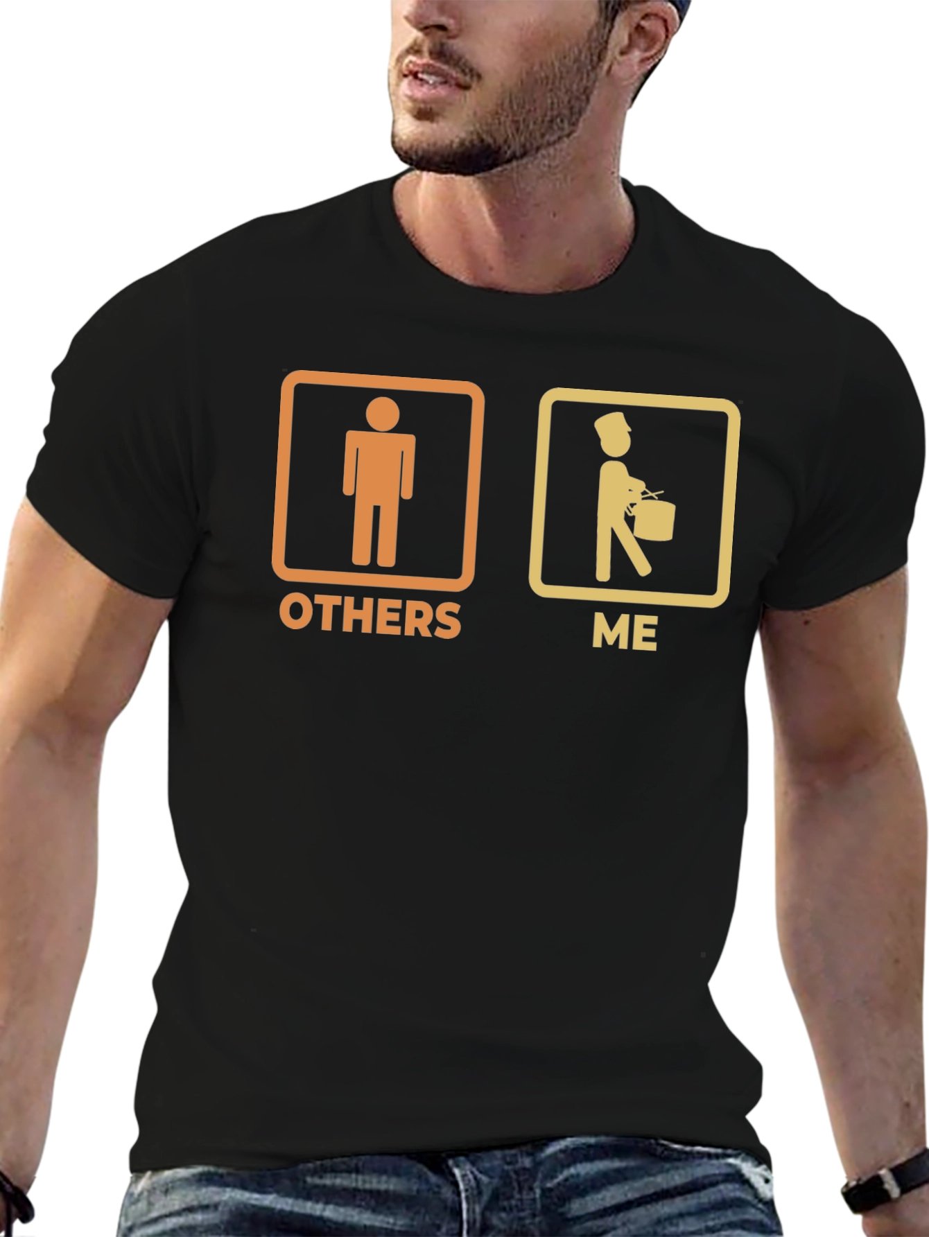 Funny Band Drummer Graphic Tee