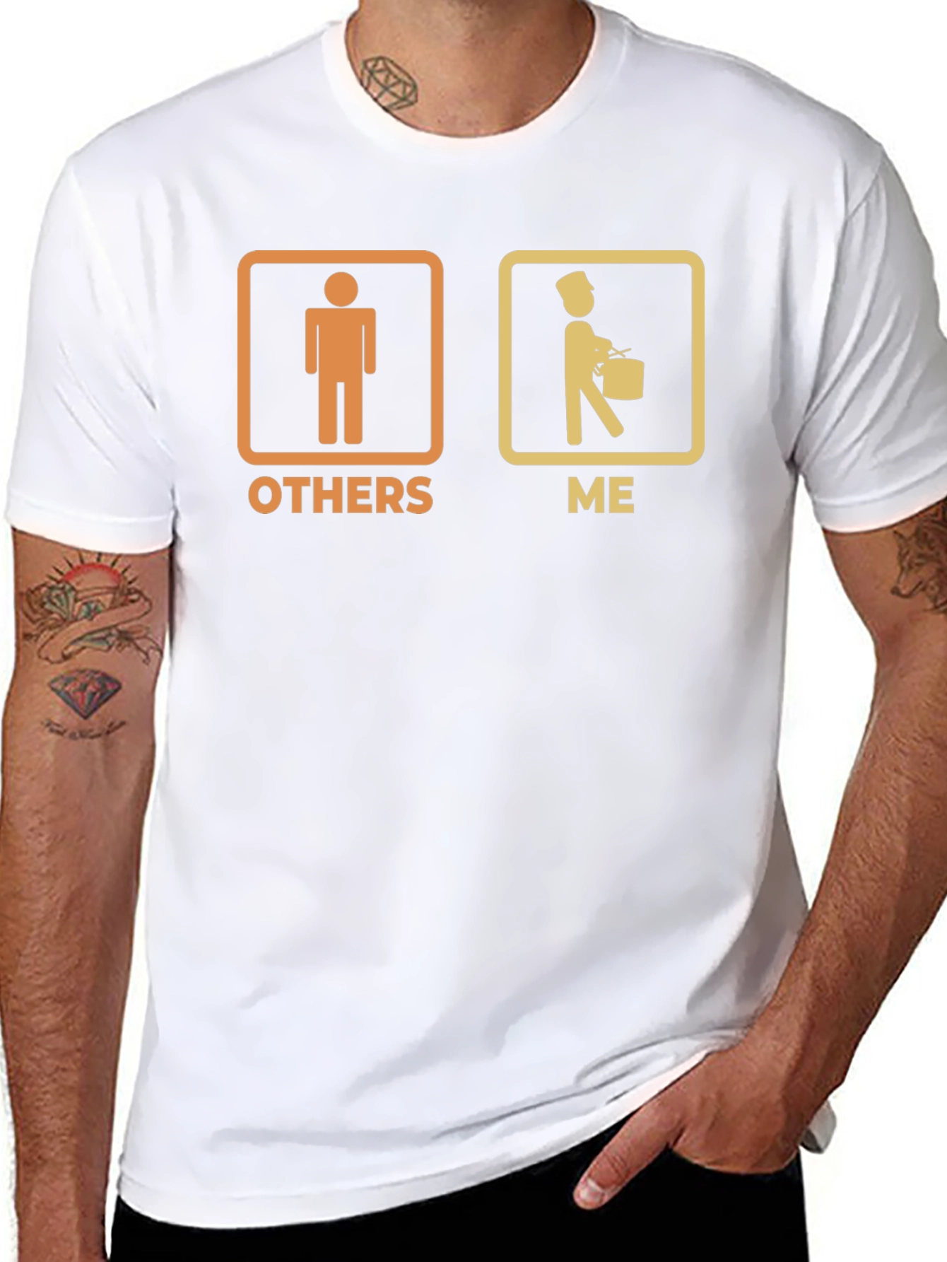 Funny Band Drummer Graphic Tee
