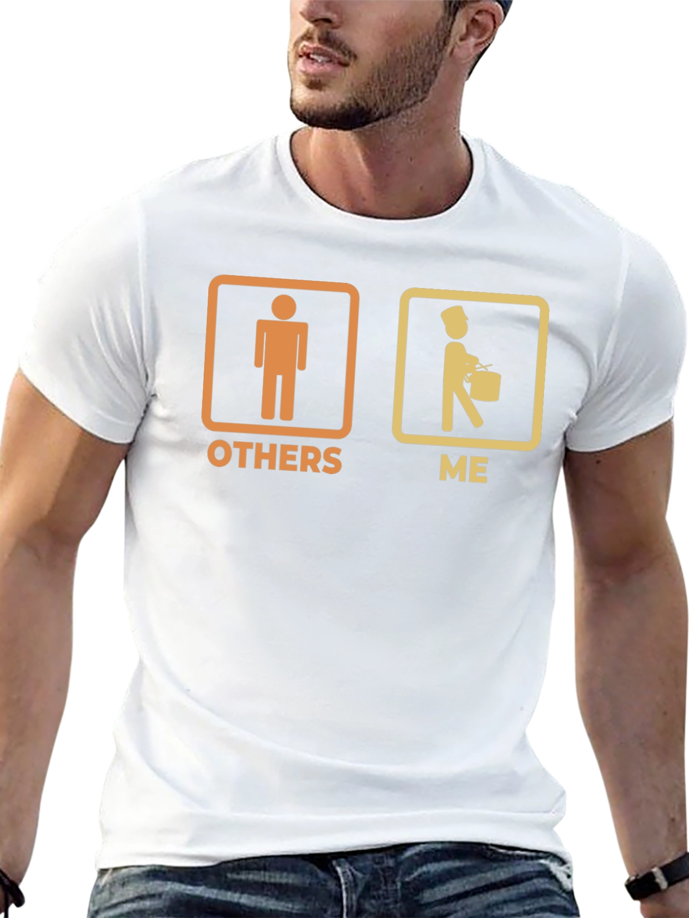 Funny Band Drummer Graphic Tee