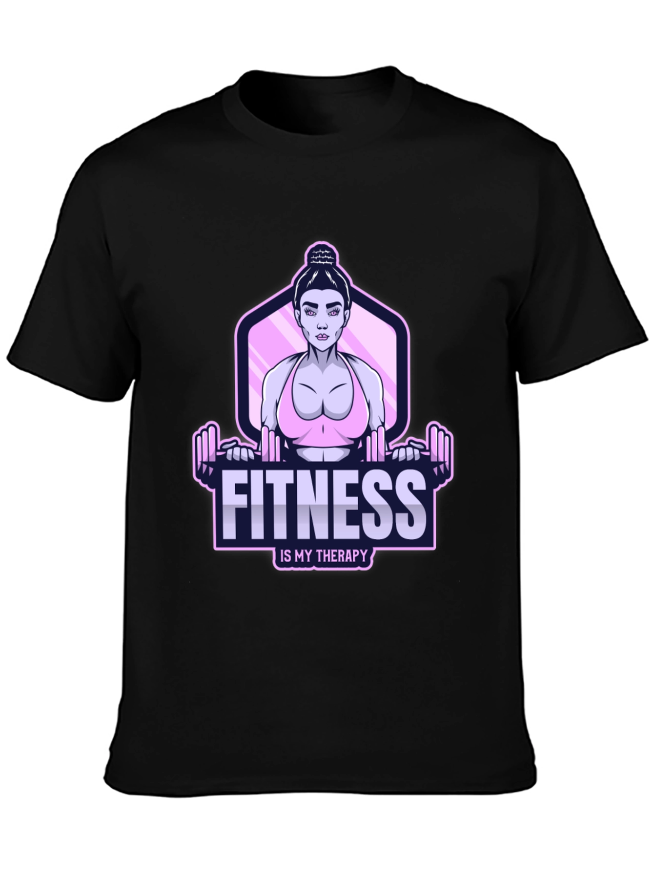 Fitness Therapy Graphic Tee - Workout Motivation Shirt