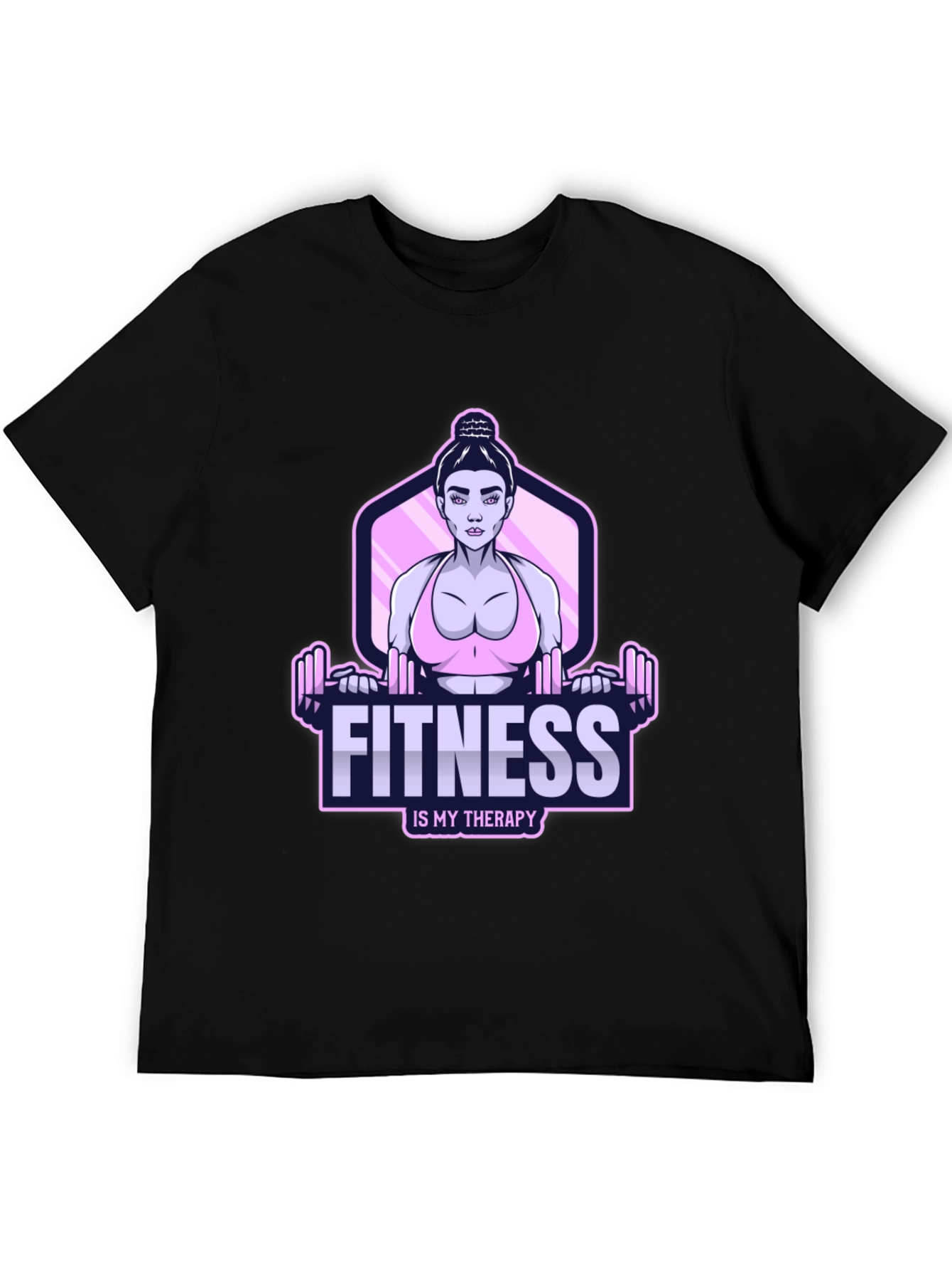 Fitness Therapy Graphic Tee - Workout Motivation Shirt