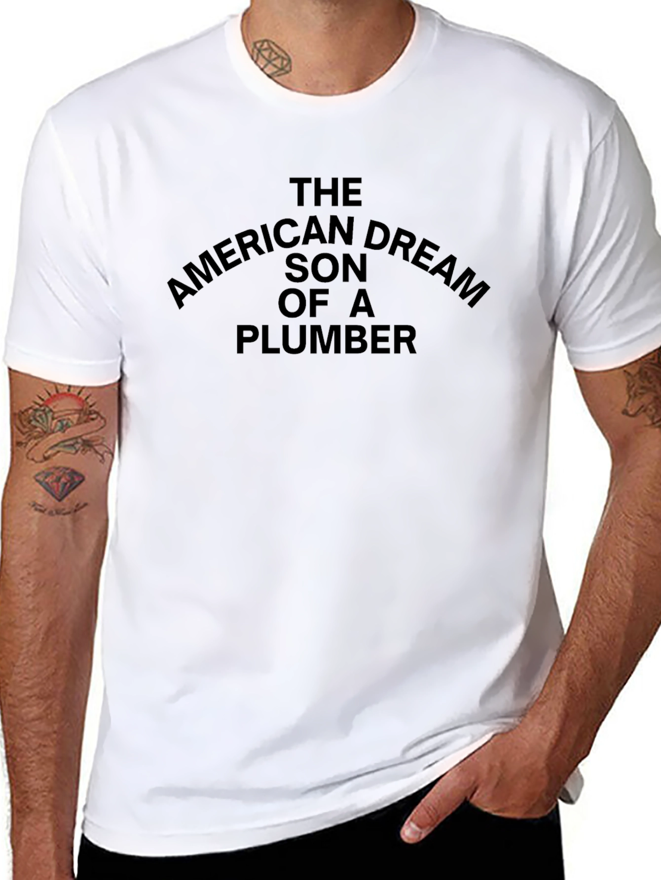 American Dream Son of Plumber Black T-Shirt