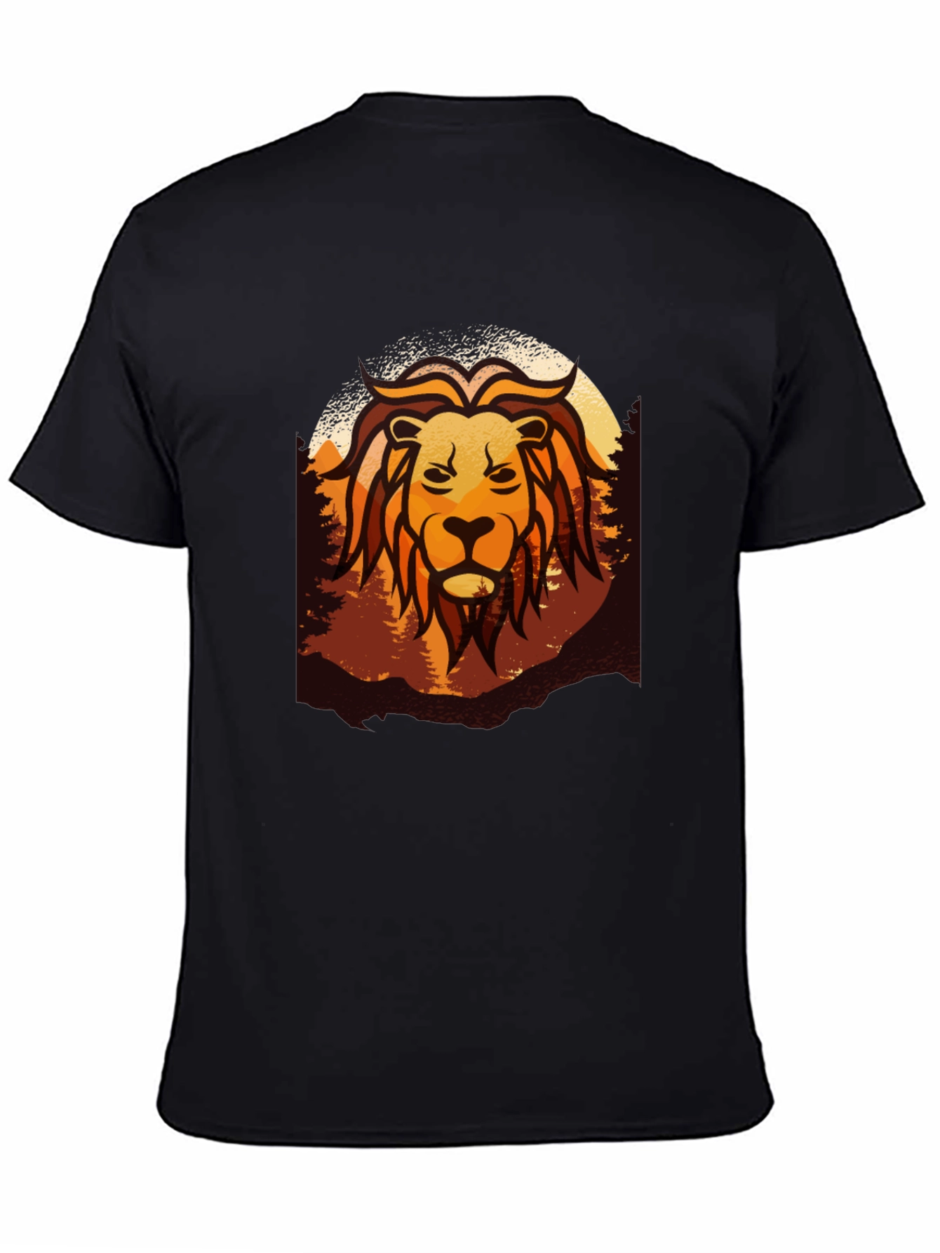 Lion Graphic Tee - Nature Inspired Design