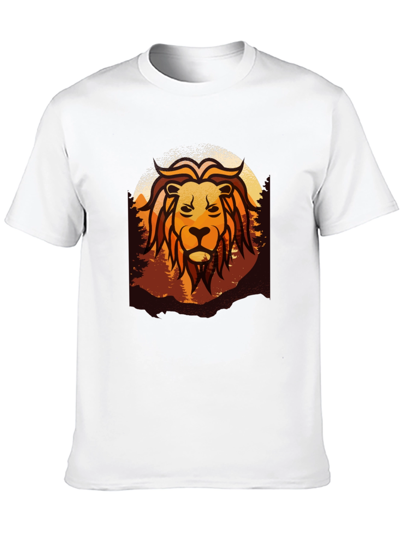 Lion Graphic Tee - Nature Inspired Design