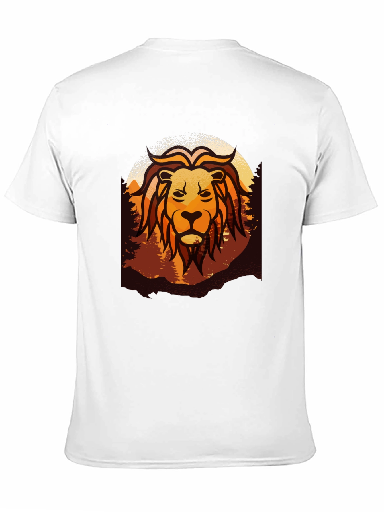 Lion Graphic Tee - Nature Inspired Design