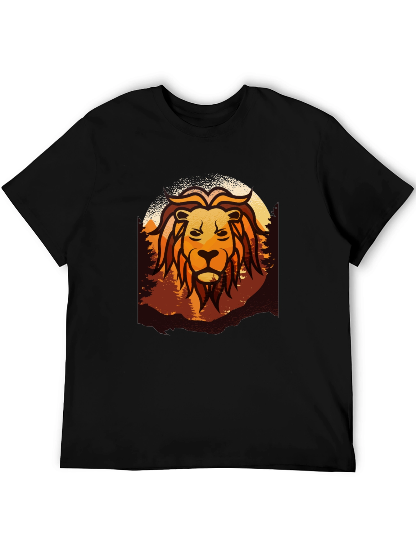 Lion Graphic Tee - Nature Inspired Design