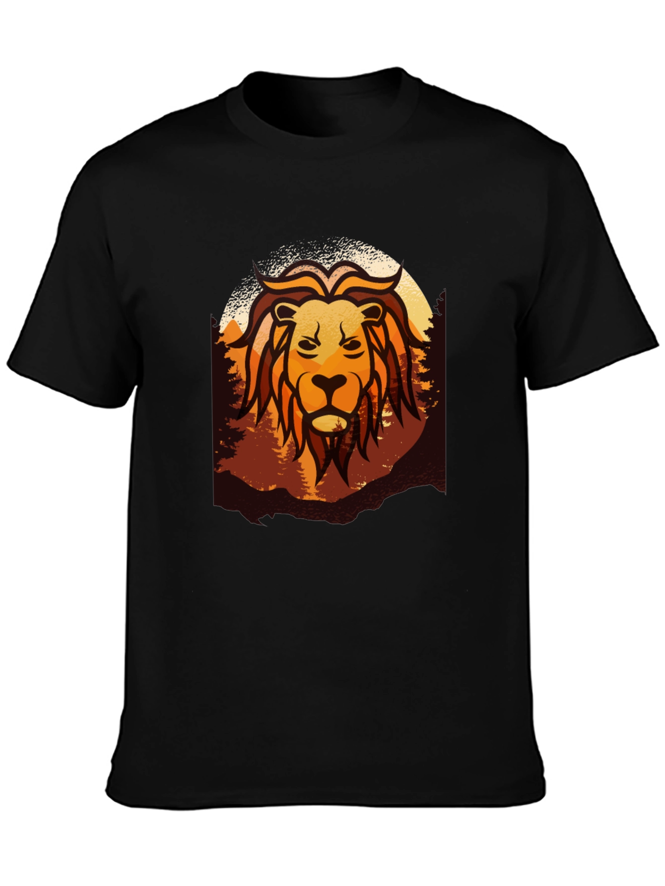 Lion Graphic Tee - Nature Inspired Design
