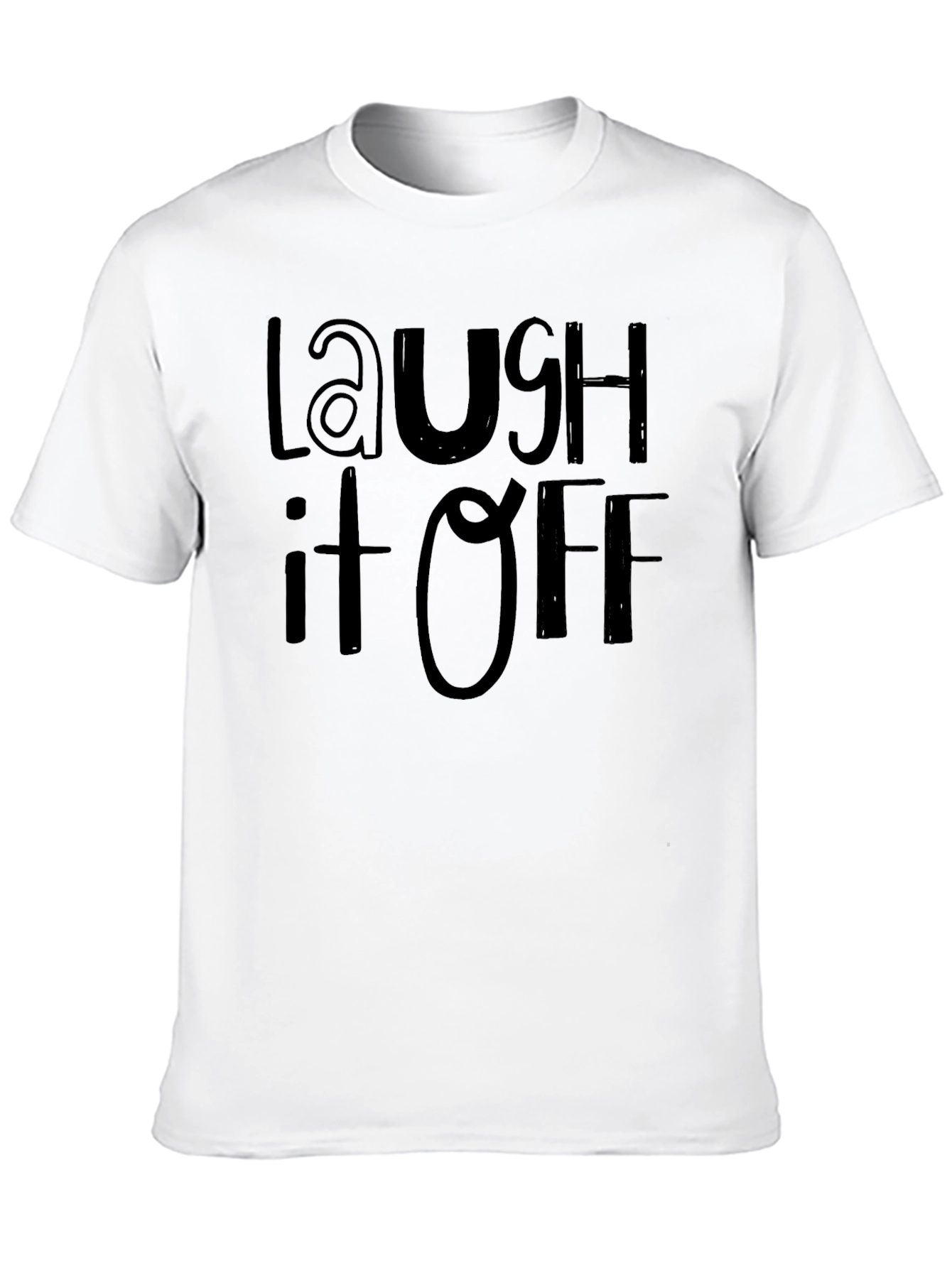 Laugh It Off Black Graphic Tee