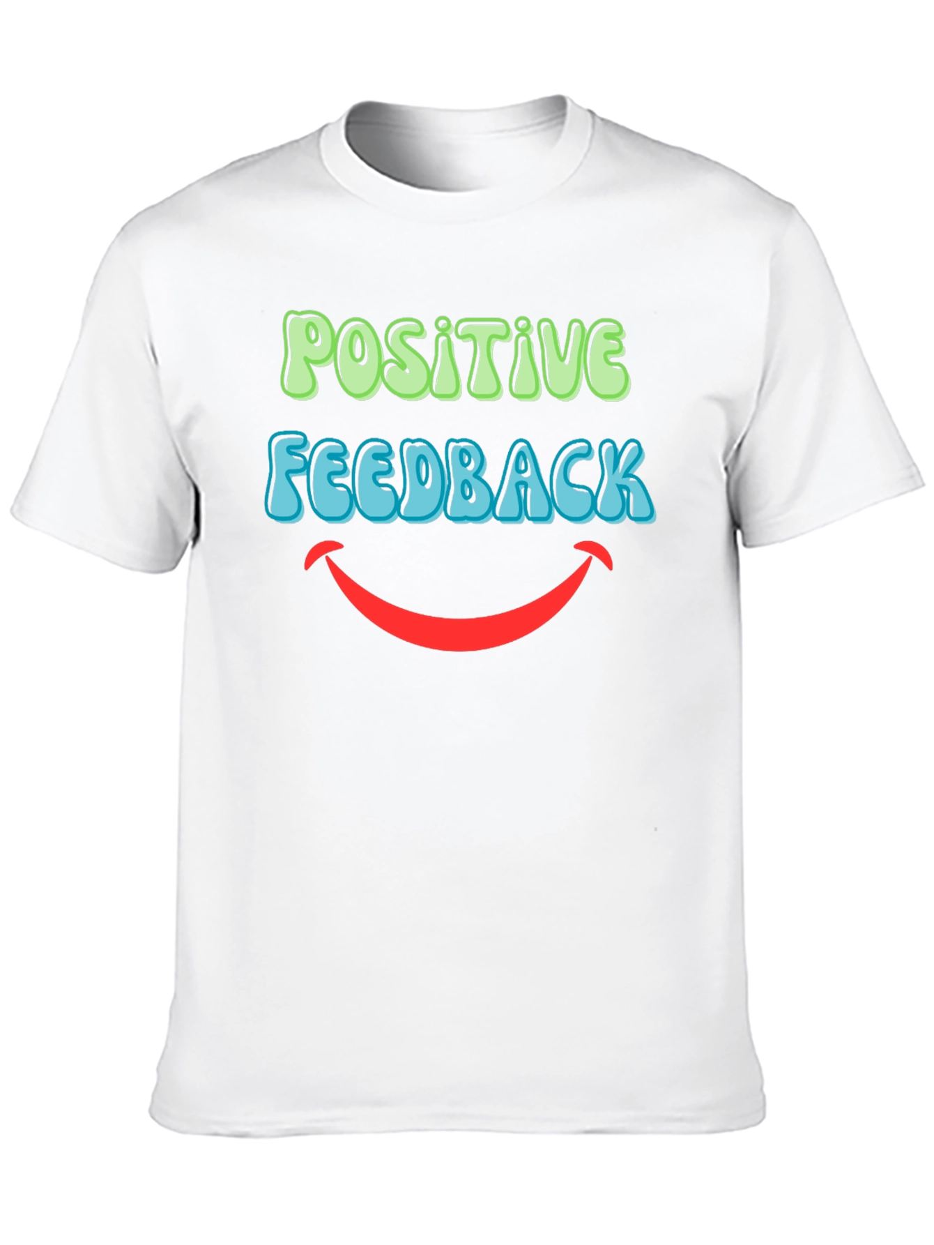 Positive Feedback Graphic T-Shirt - Black