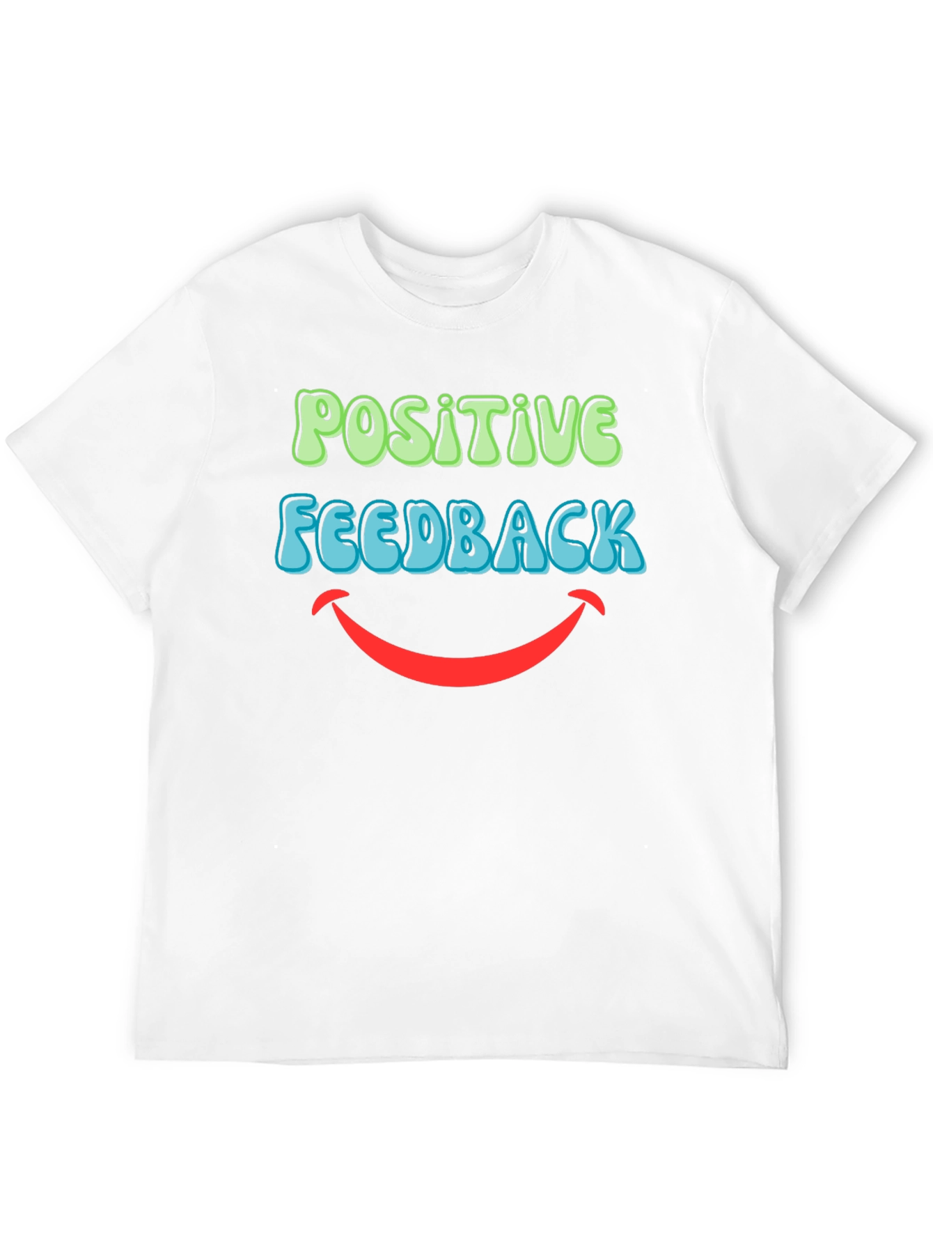 Positive Feedback Graphic T-Shirt - Black