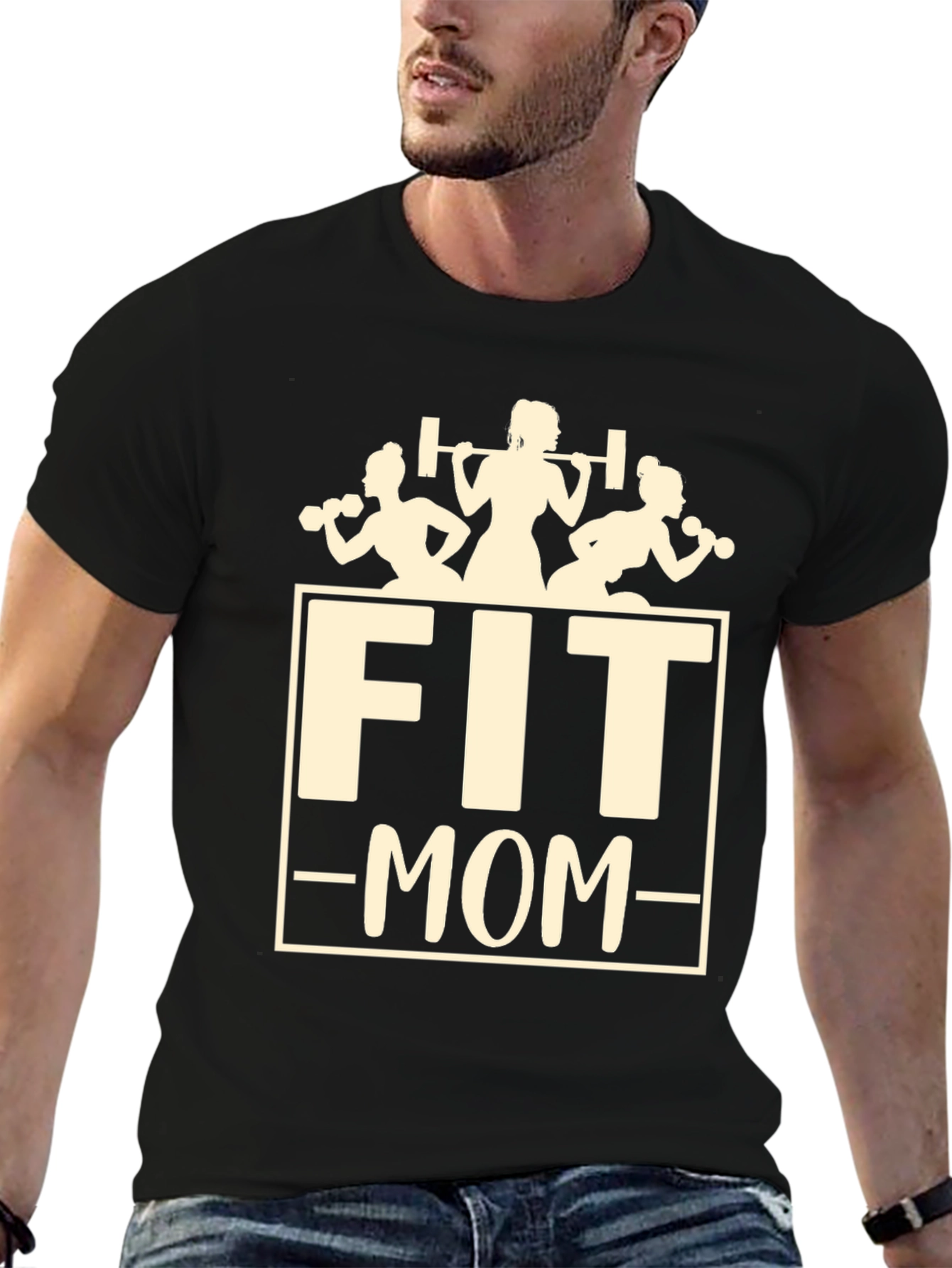 Fit Mom Graphic T-Shirt - Workout Fitness Apparel