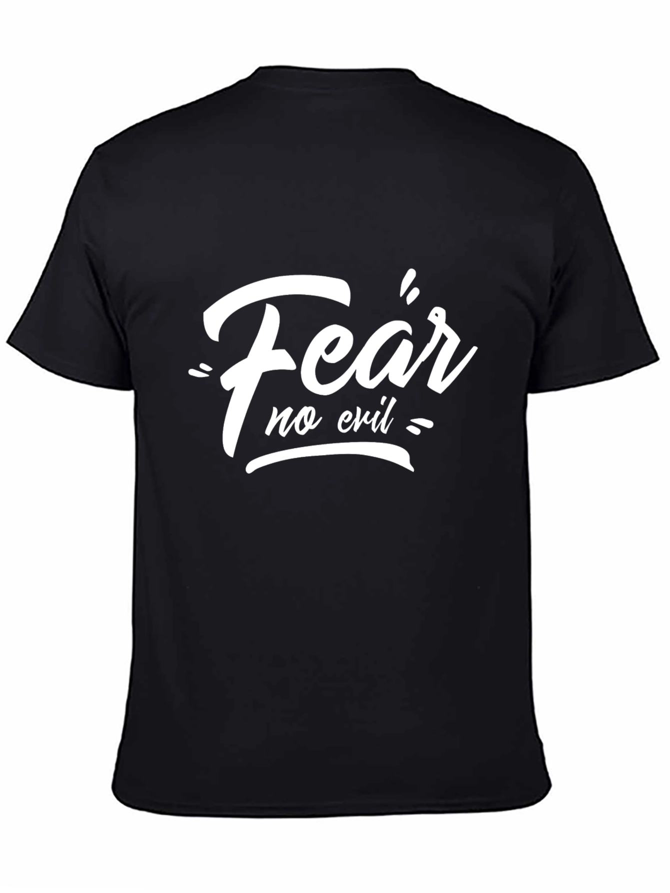 Fear No Evil Black Graphic Tee