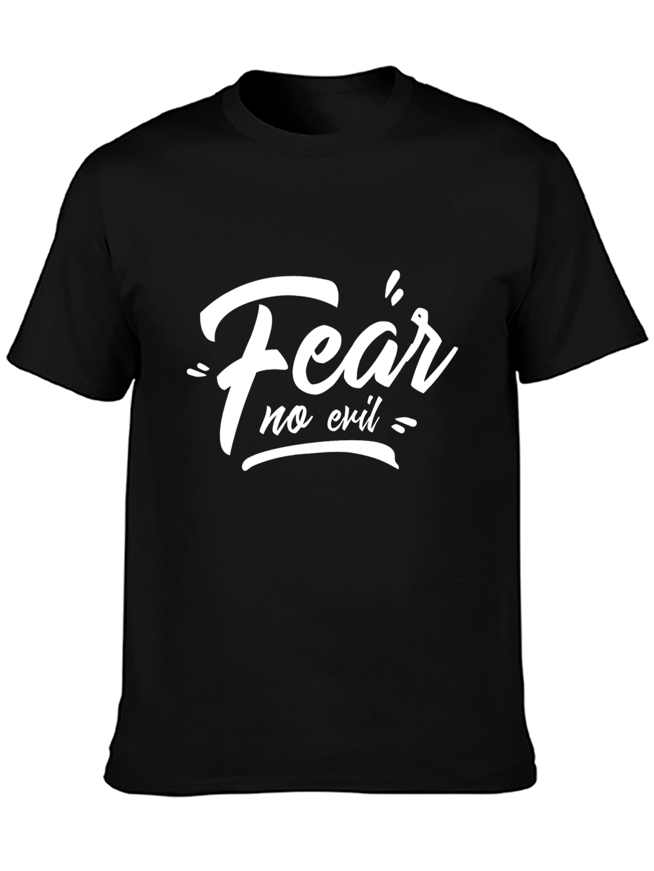 Fear No Evil Black Graphic Tee