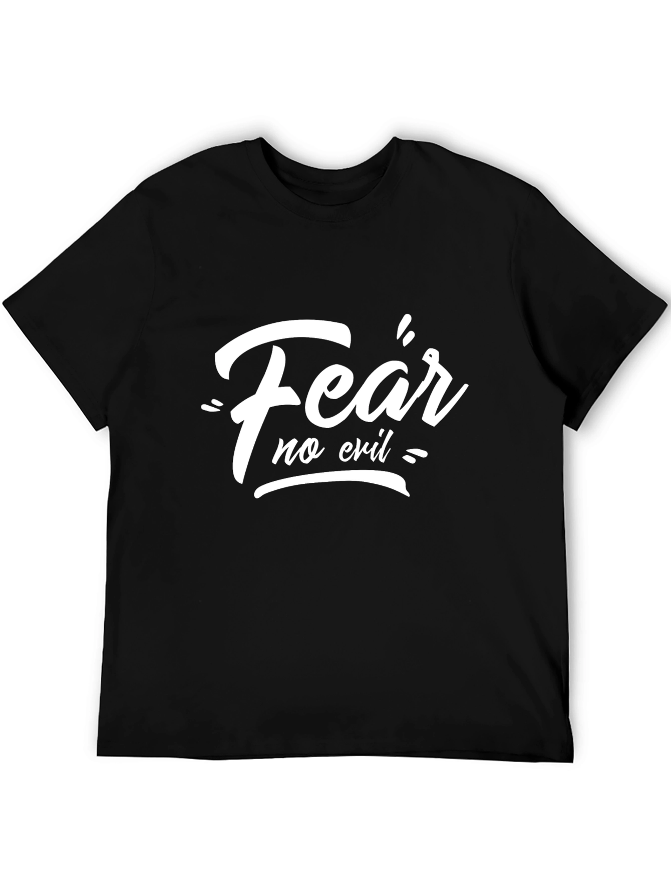 Fear No Evil Black Graphic Tee