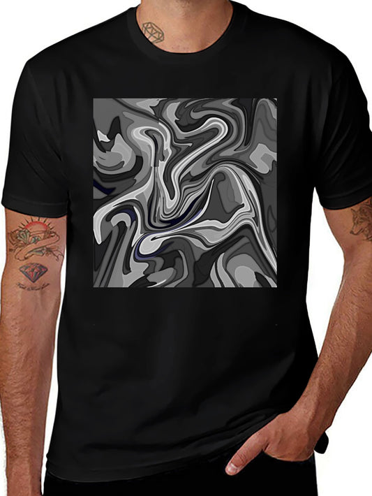Abstract Swirl Graphic T-Shirt