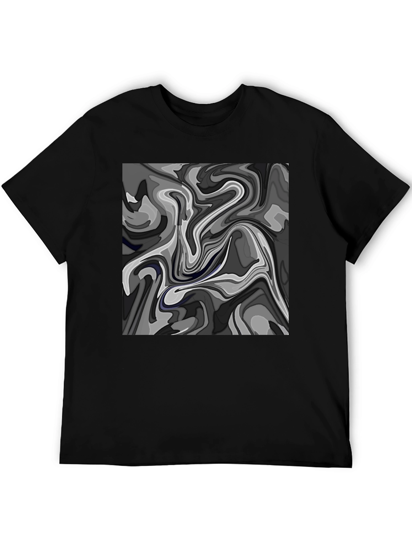 Abstract Swirl Graphic T-Shirt