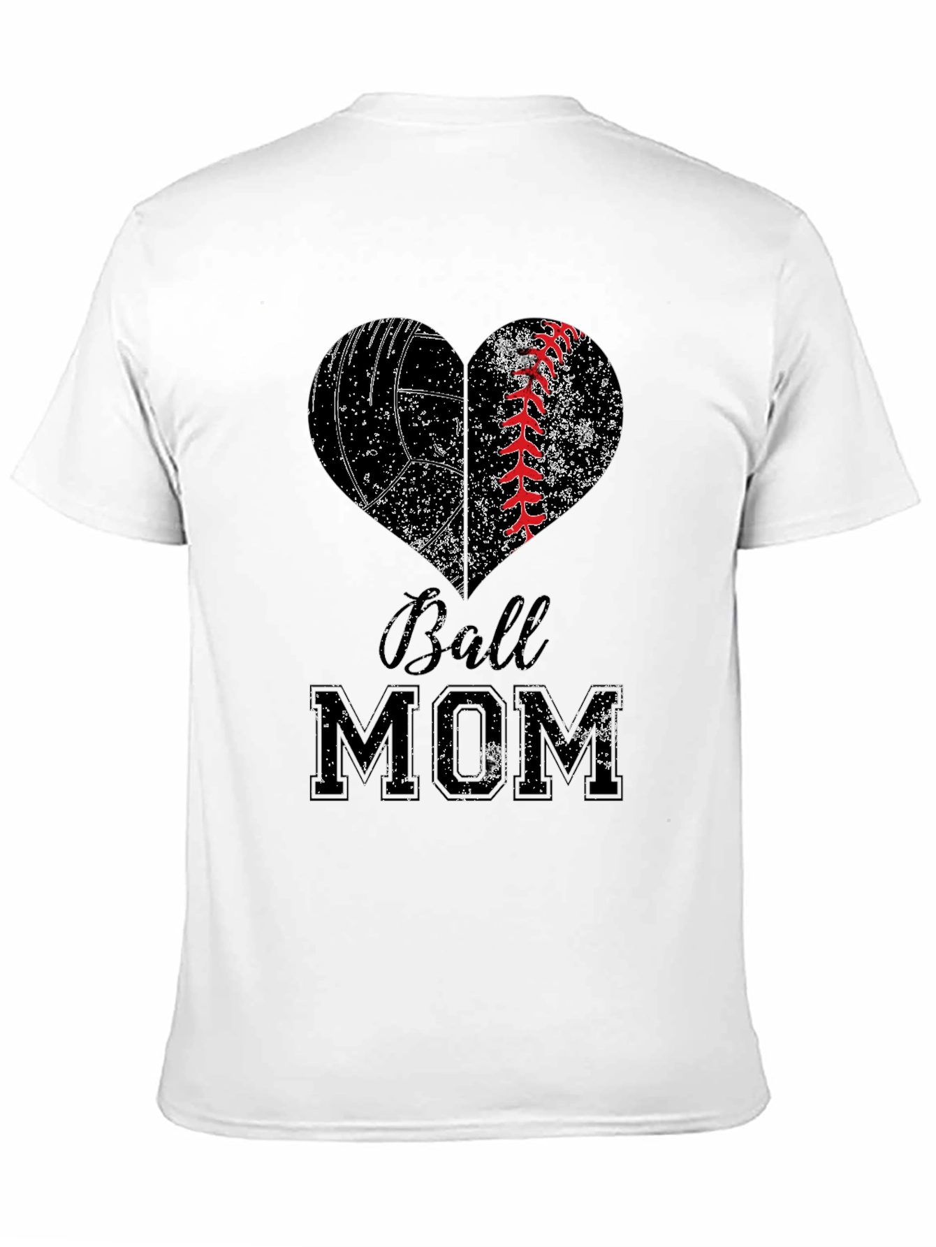 Volleyball Baseball Mom Heart T-Shirt
