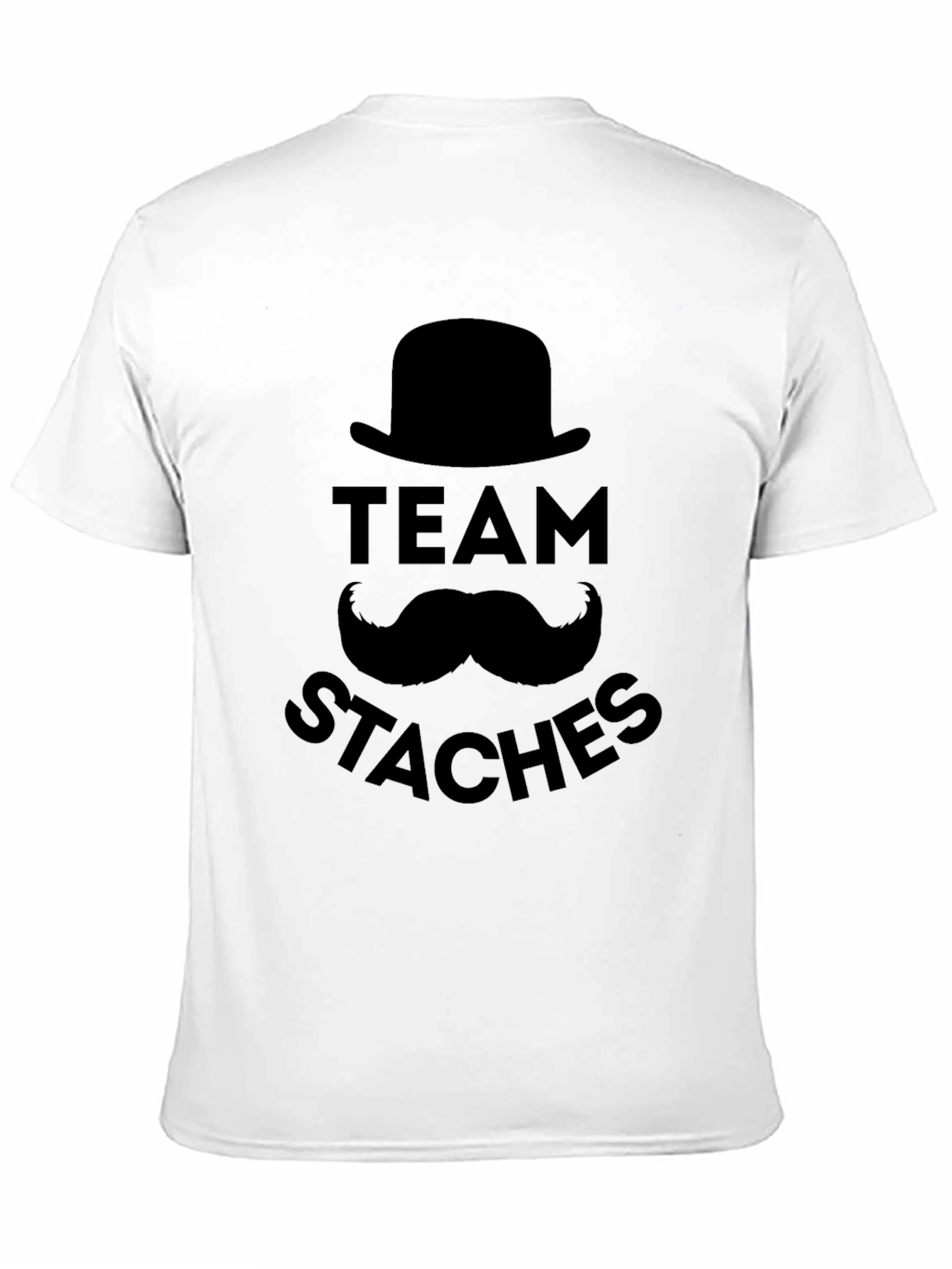 Team Staches Graphic Print Tee - Black