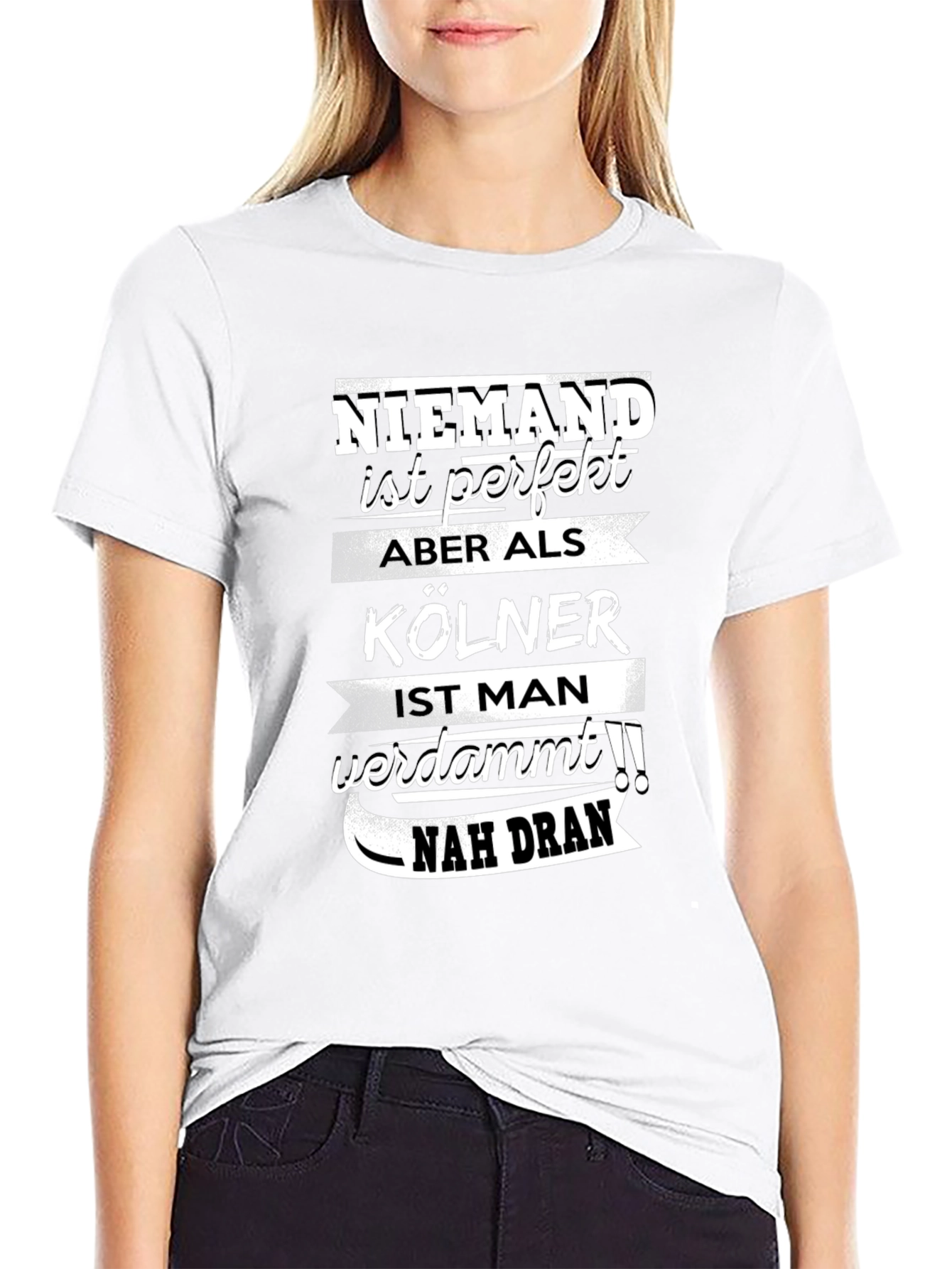 Funny Cologne Germany T-Shirt Niemand Ist Perfekt