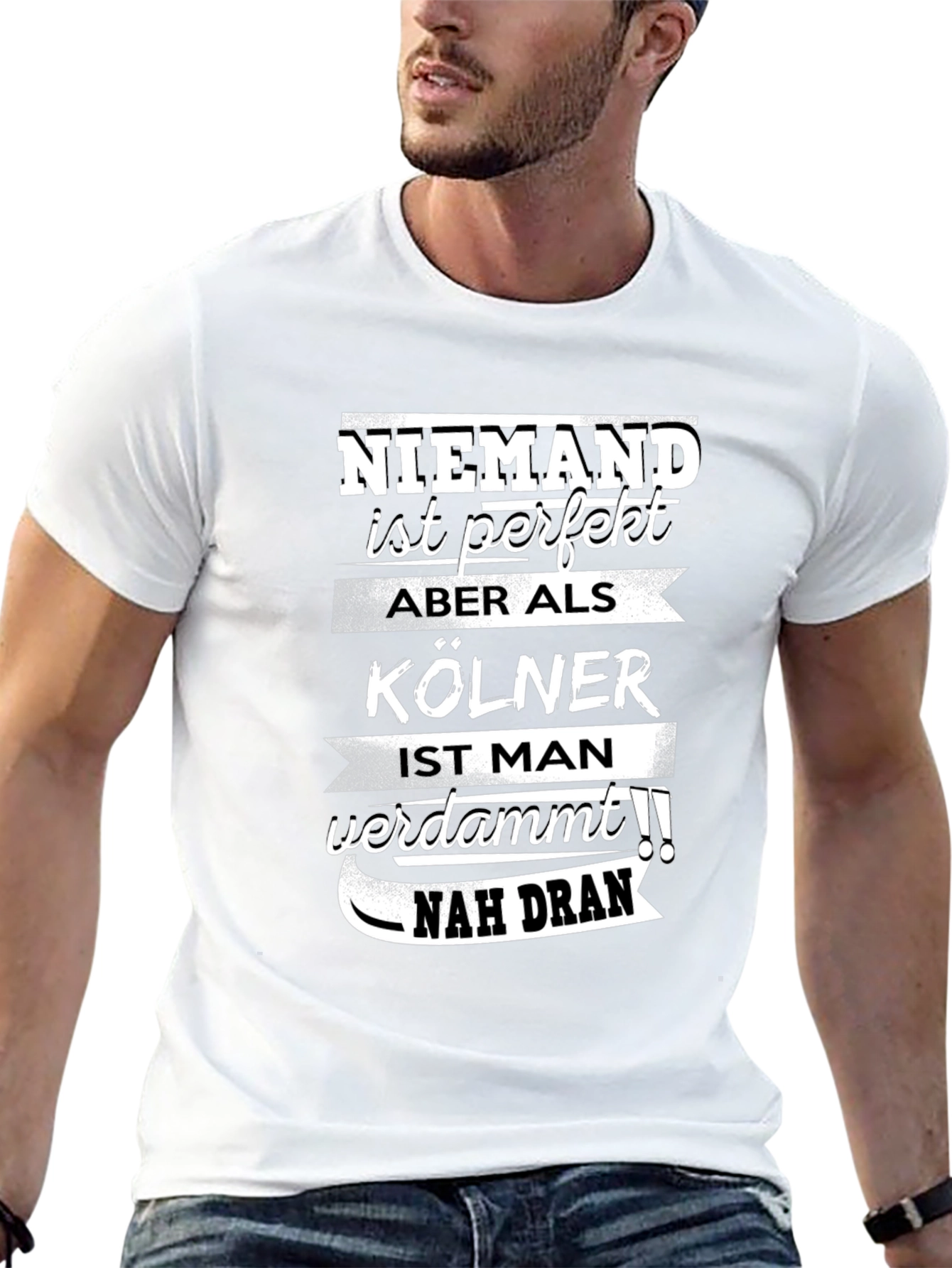 Funny Cologne Germany T-Shirt Niemand Ist Perfekt