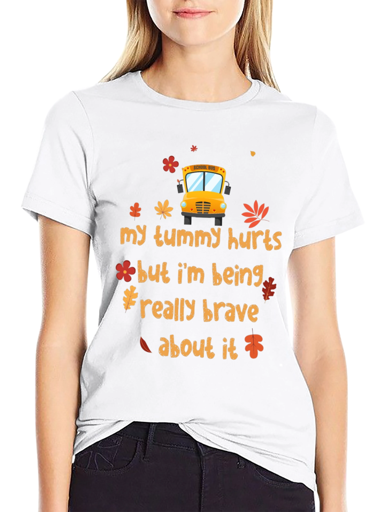 My Tummy Hurts School Bus T-Shirt