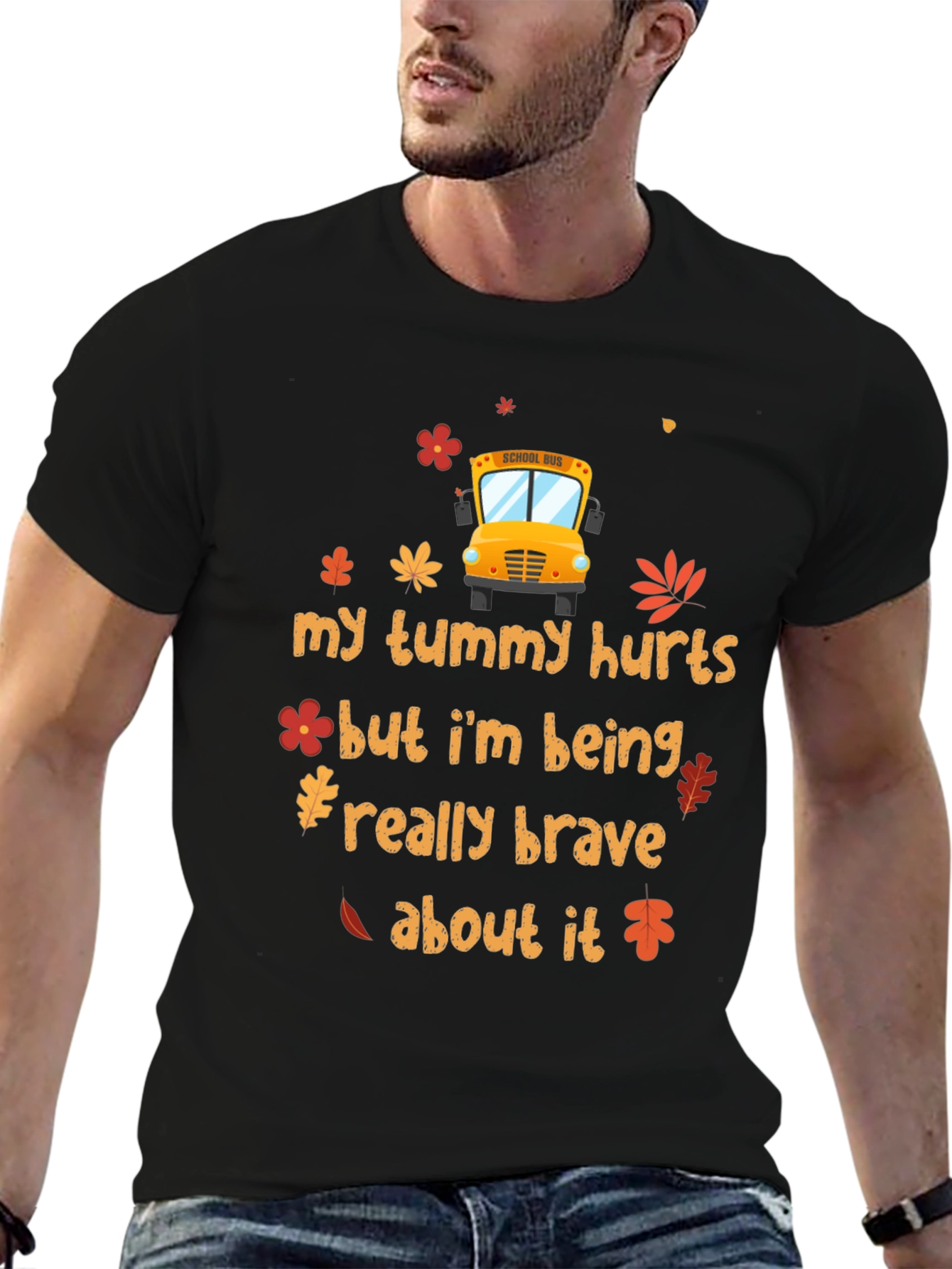 My Tummy Hurts School Bus T-Shirt