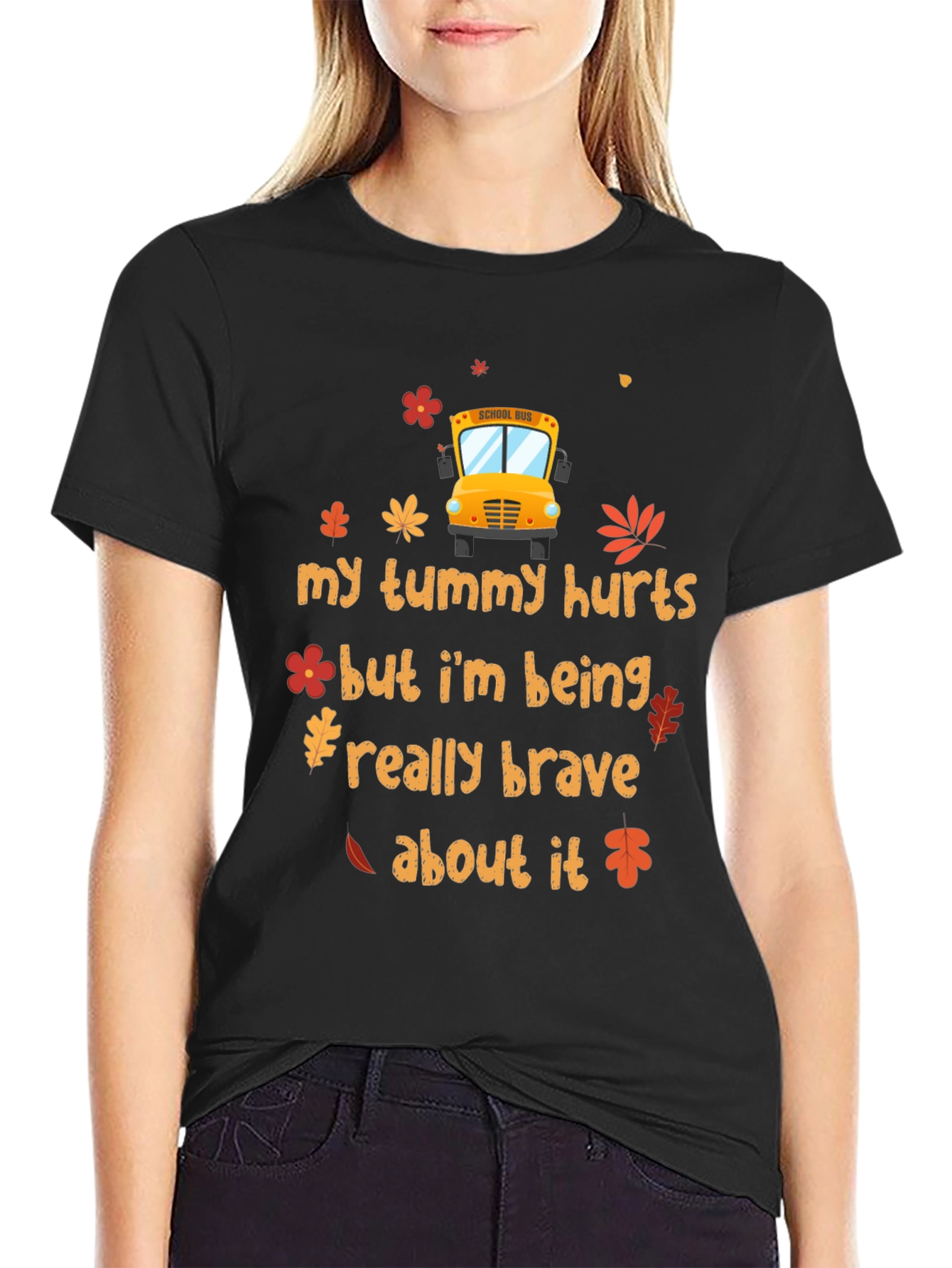 My Tummy Hurts School Bus T-Shirt