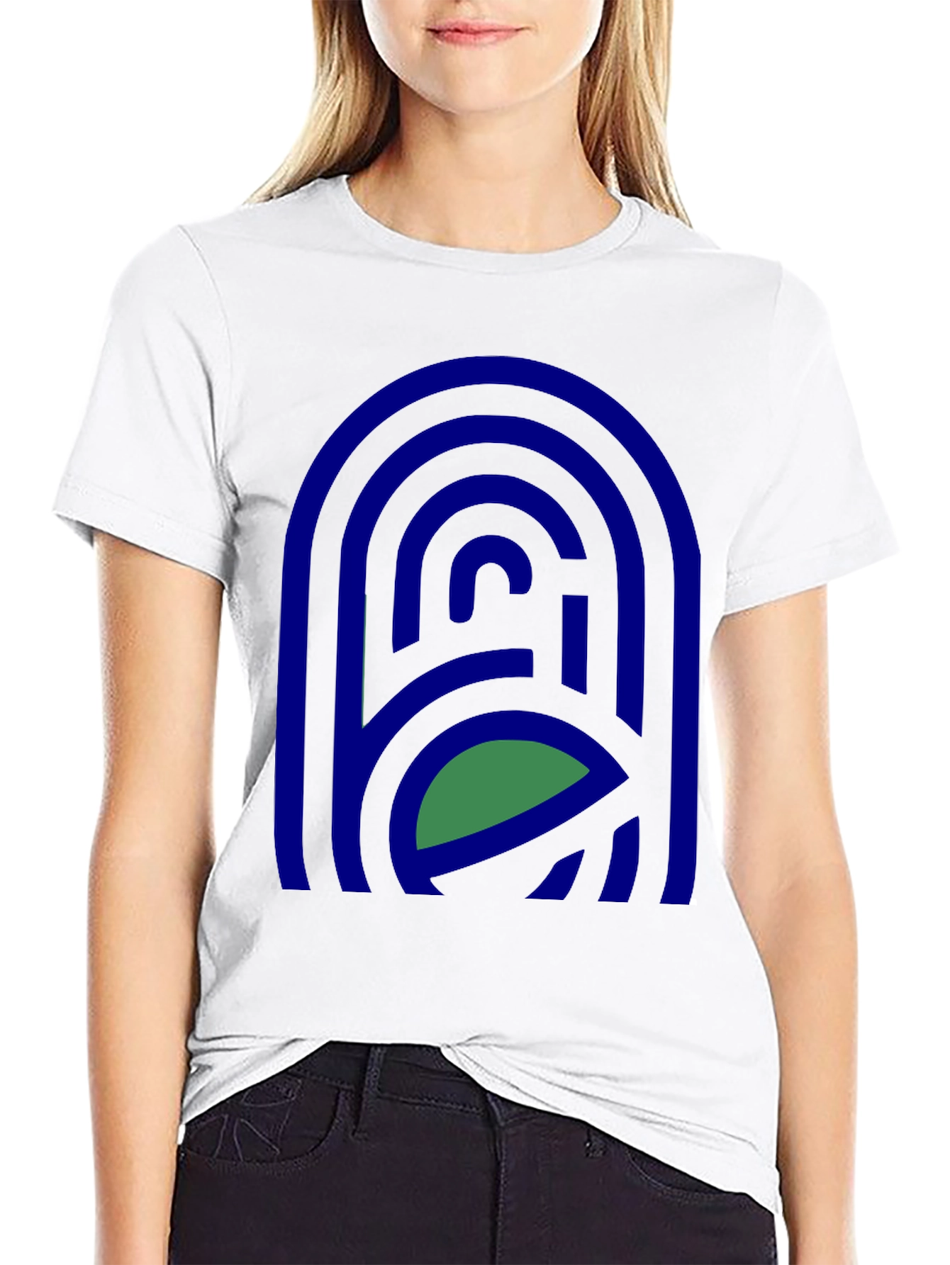 Abstract Graphic Tee - Modern Design Casual Style