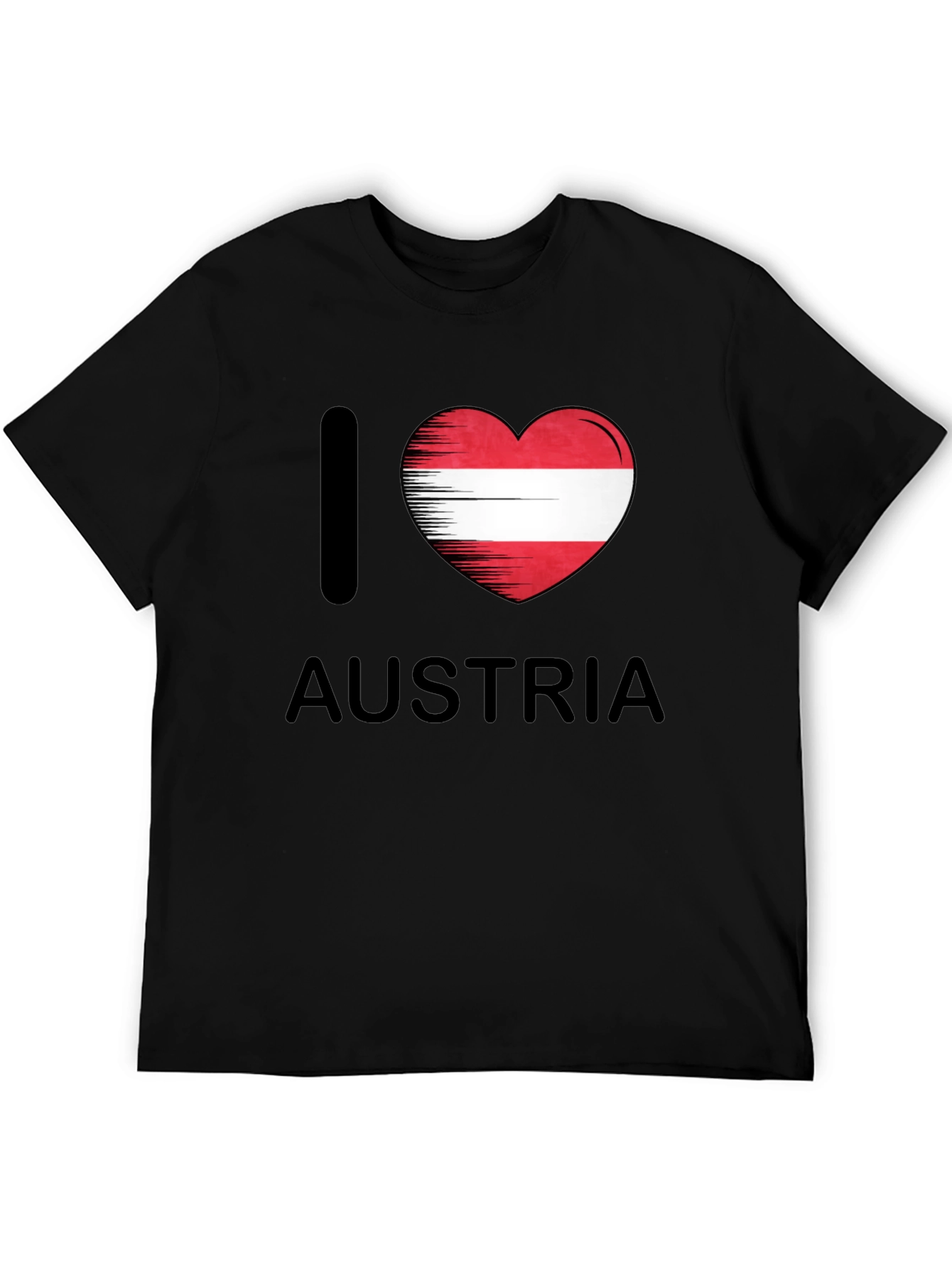 I Heart Austria Graphic Tee - Black