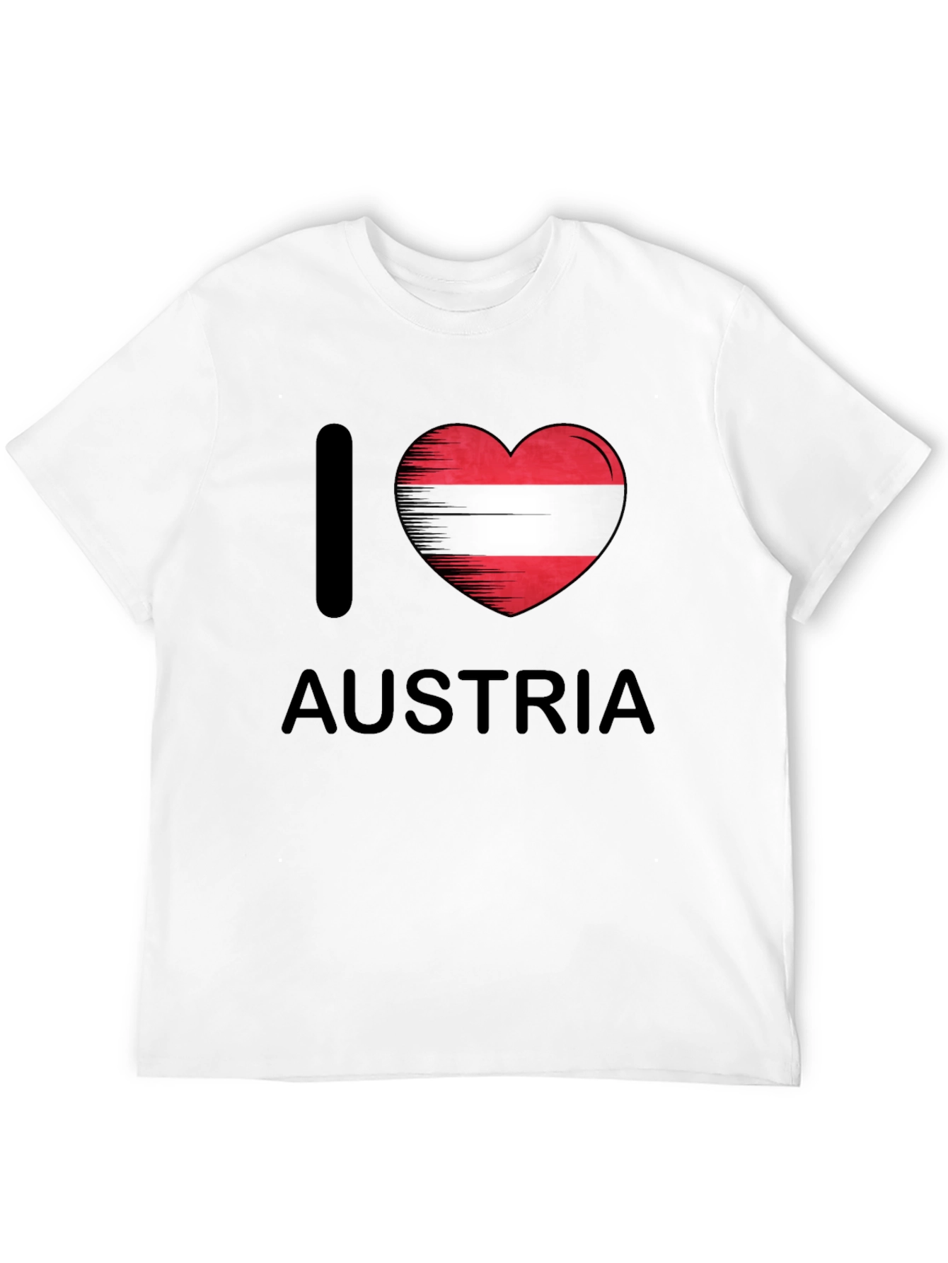 I Heart Austria Graphic Tee - Black