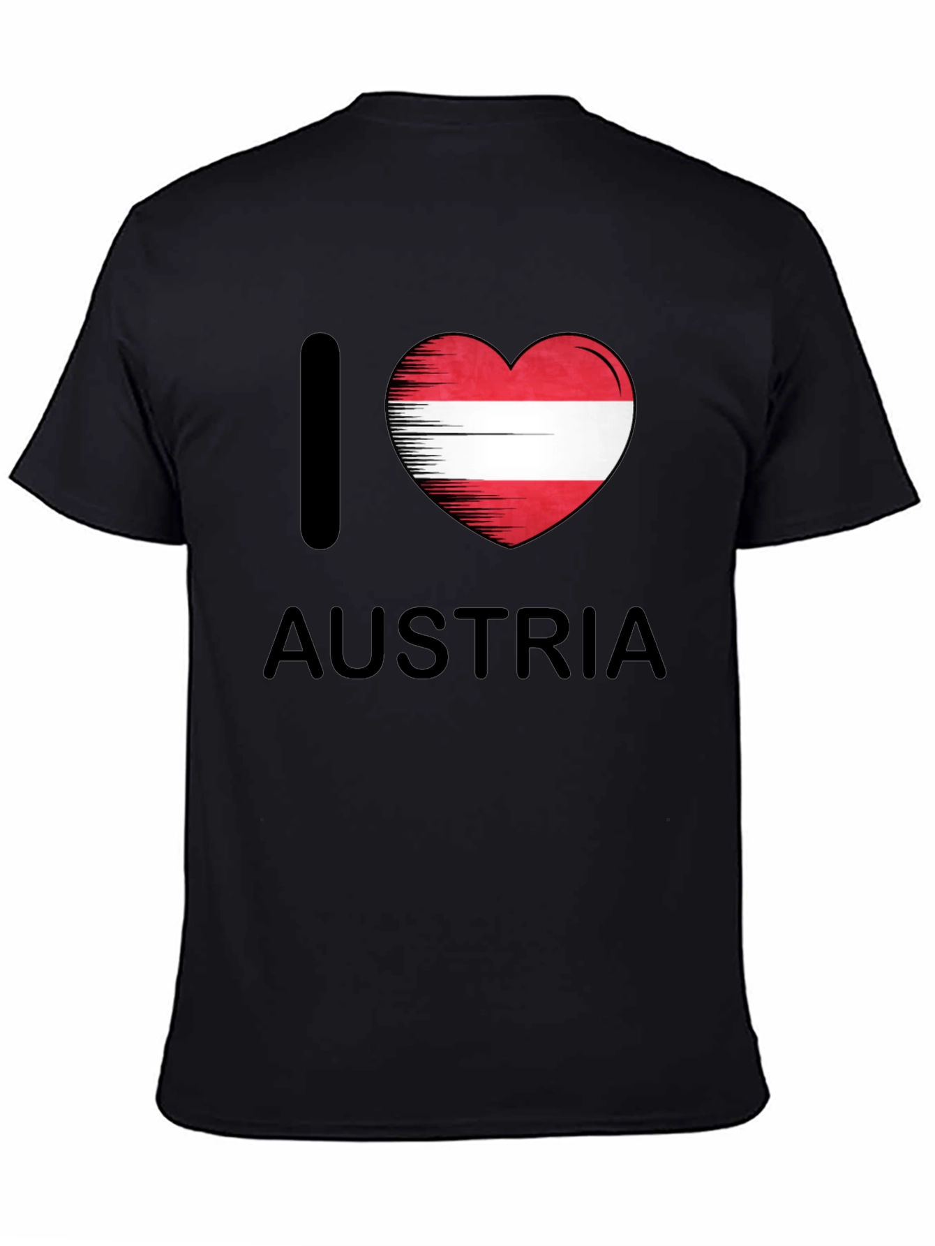 I Heart Austria Graphic Tee - Black
