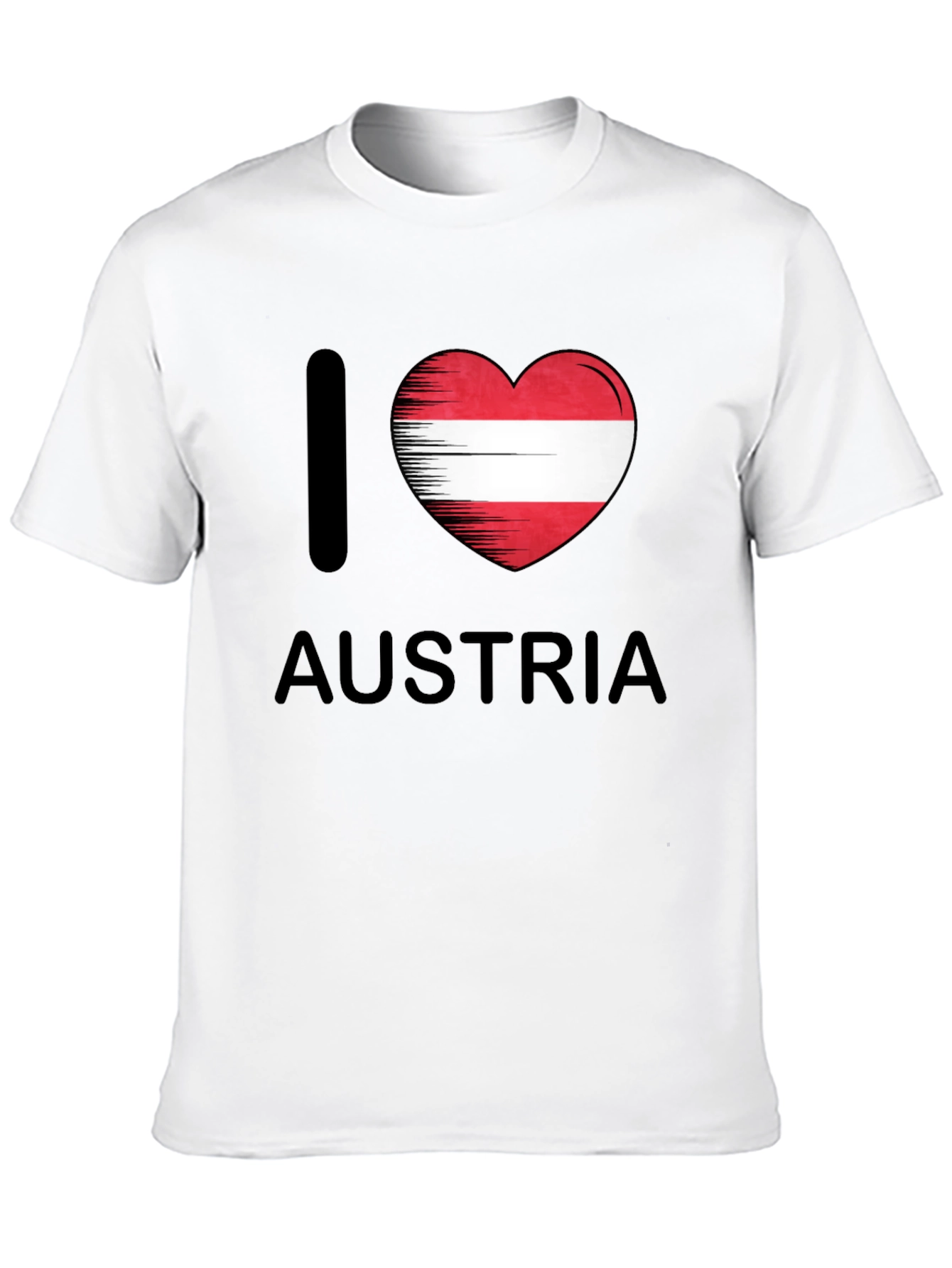 I Heart Austria Graphic Tee - Black