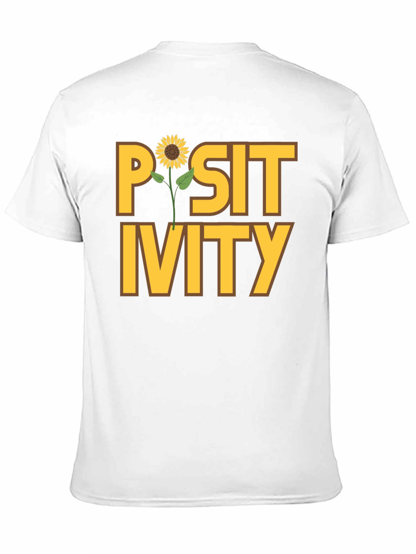 Positivity Sunflower Graphic Tee - Black