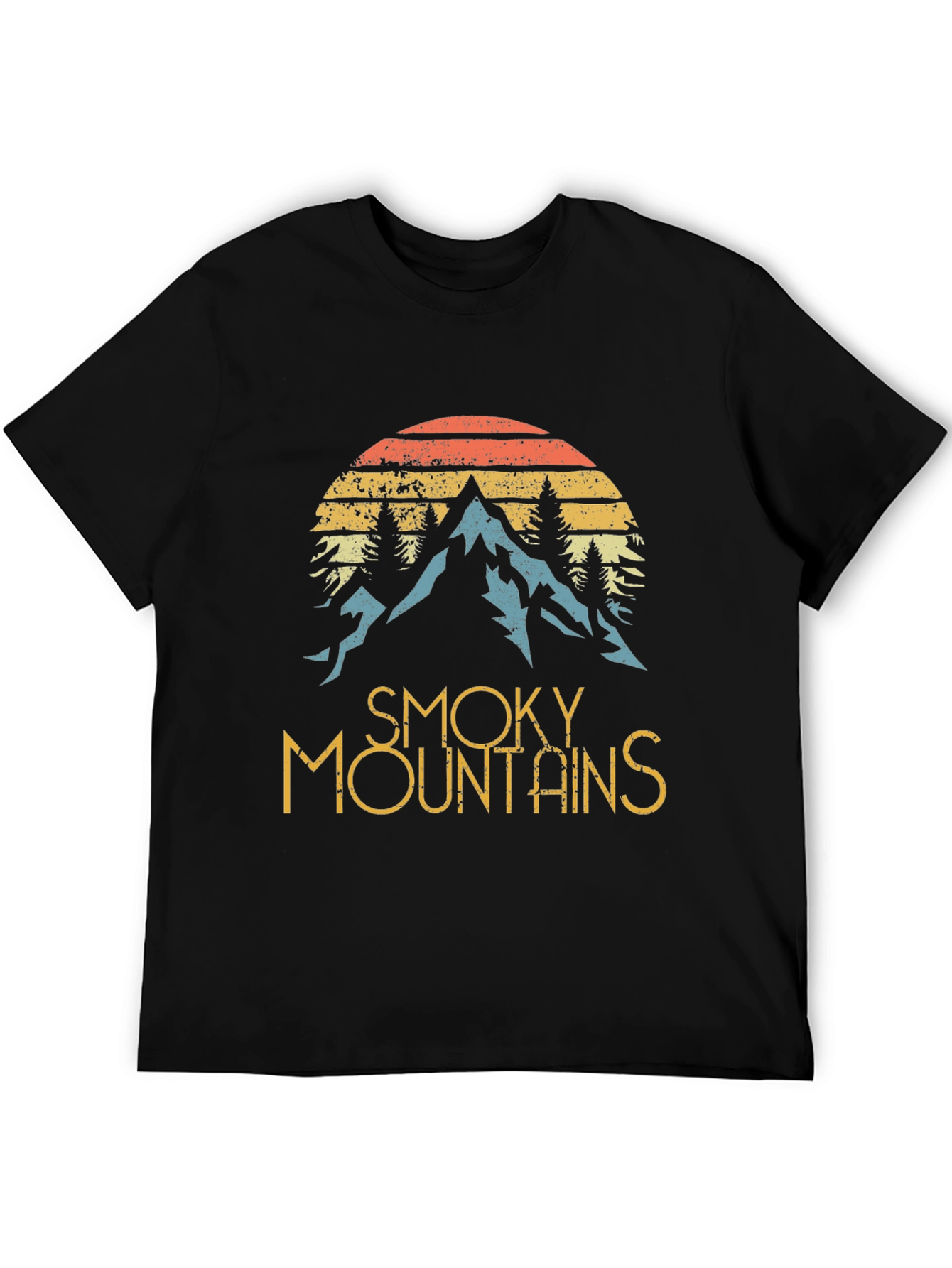 Smoky Mountains Graphic Tee - Retro Style