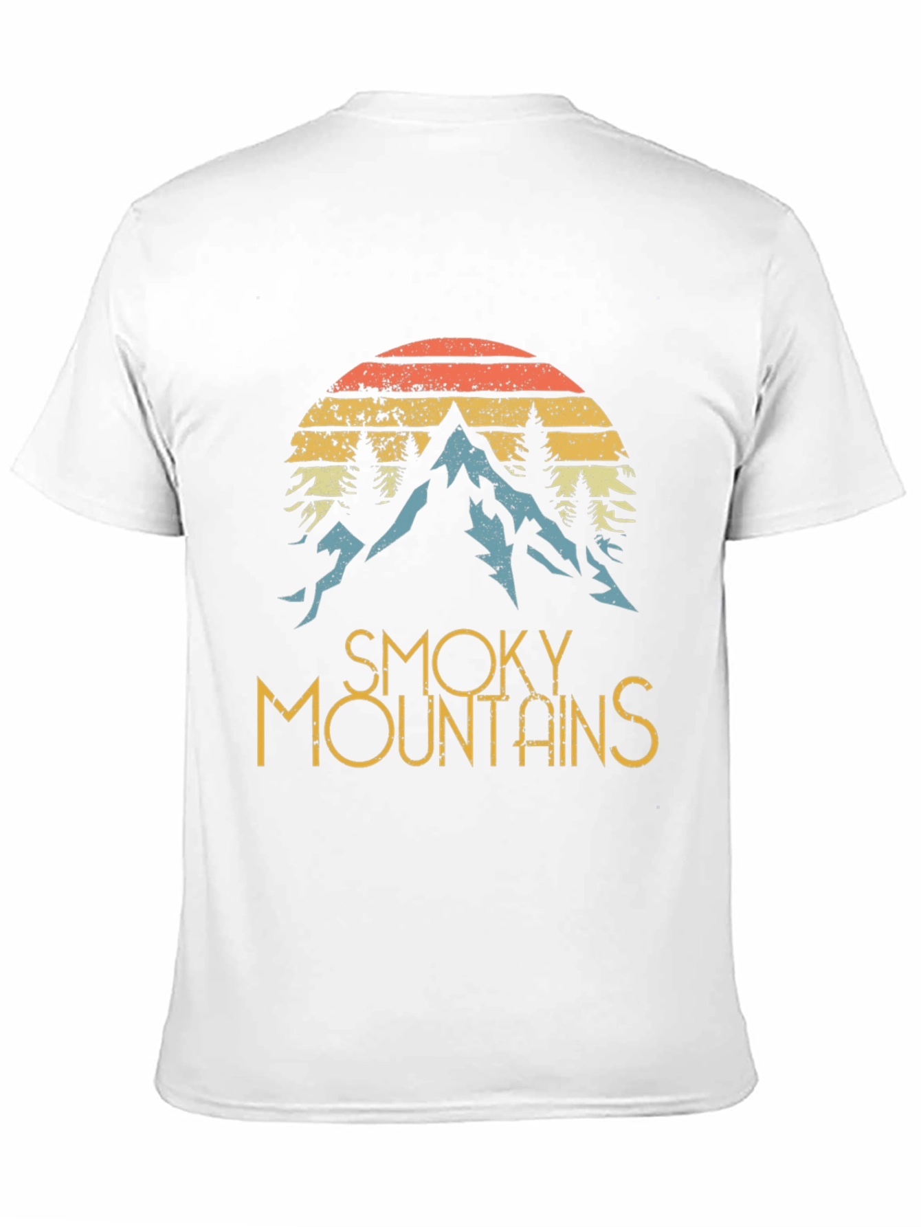 Smoky Mountains Graphic Tee - Retro Style