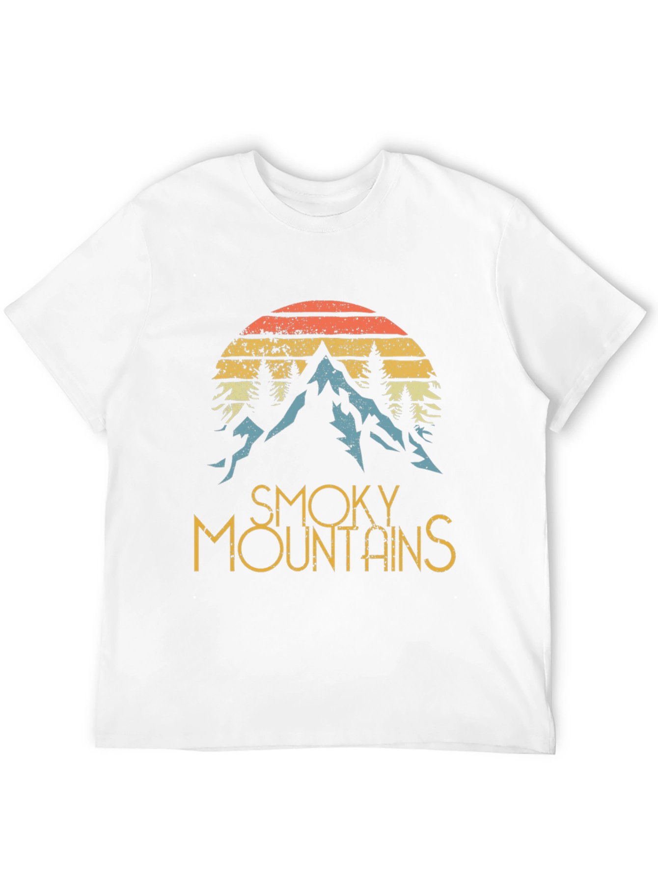 Smoky Mountains Graphic Tee - Retro Style