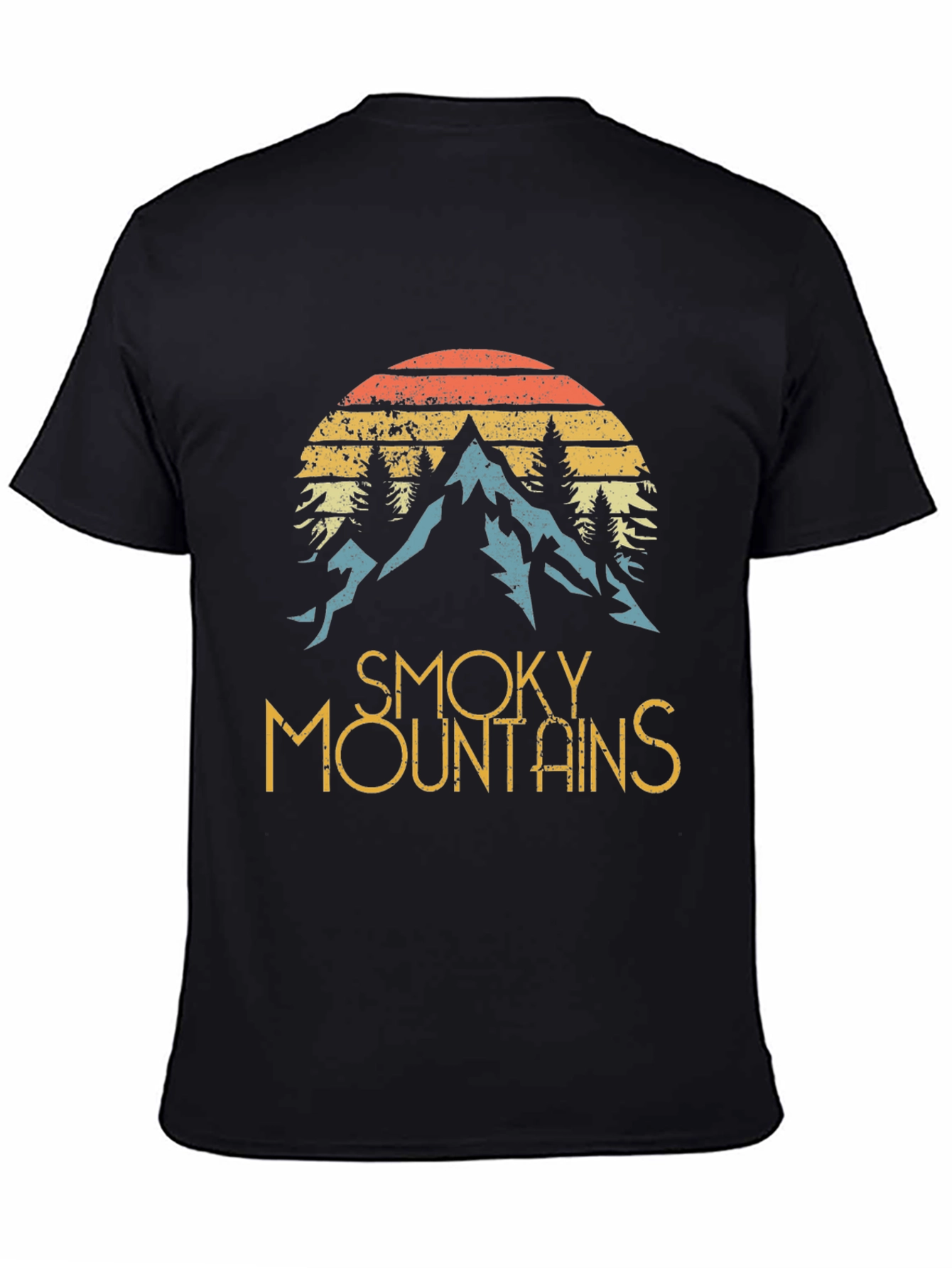 Smoky Mountains Graphic Tee - Retro Style