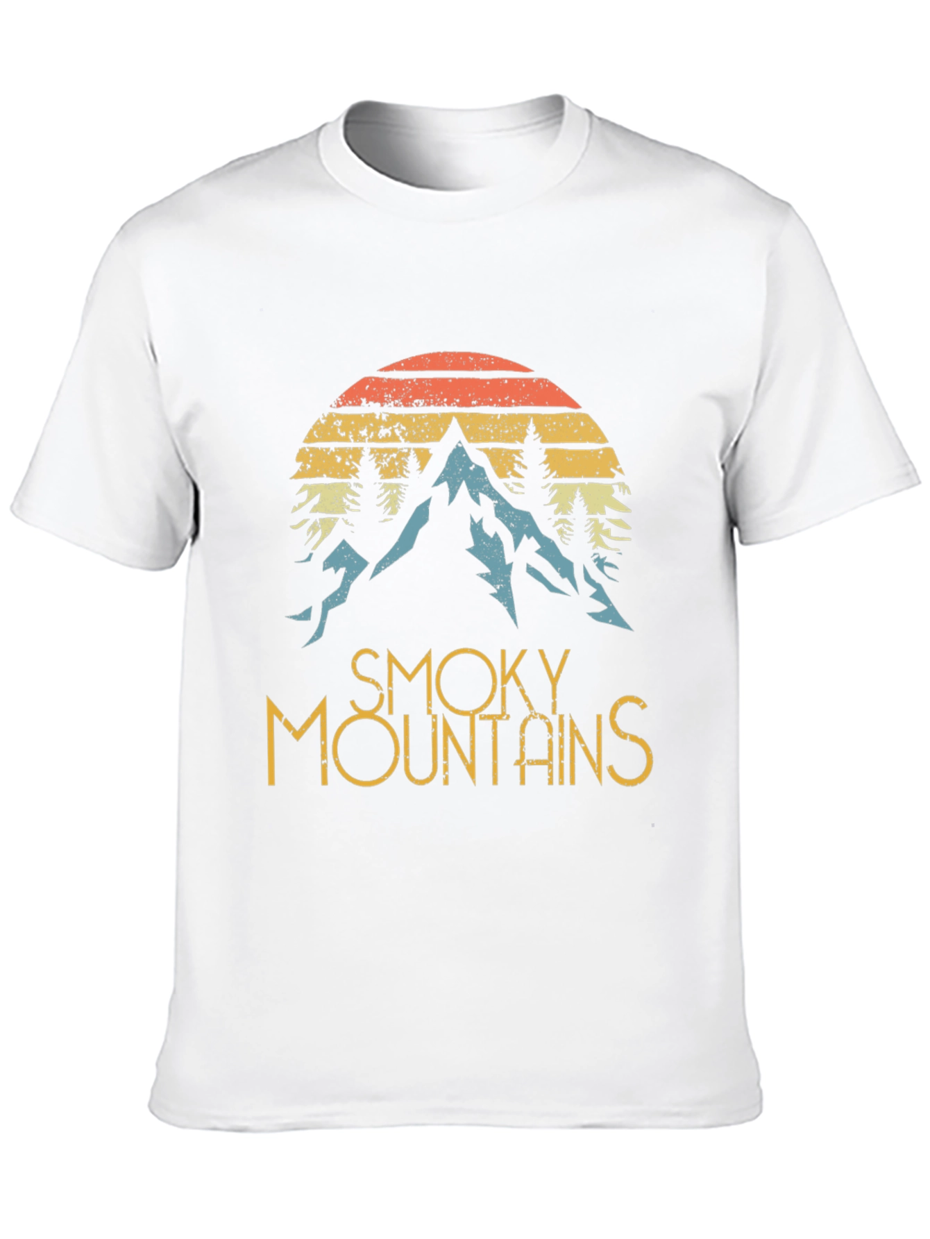 Smoky Mountains Graphic Tee - Retro Style