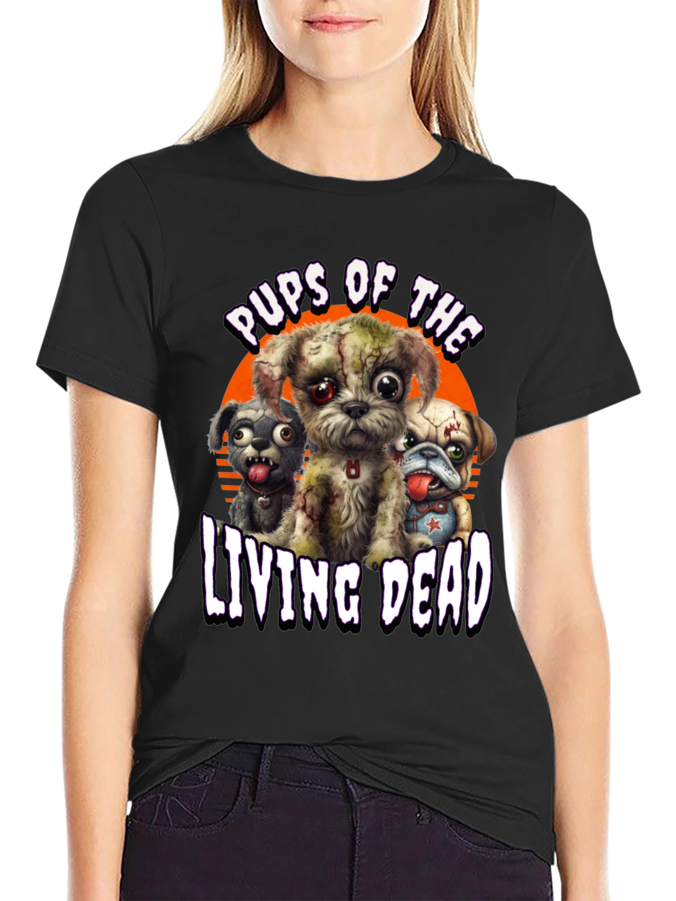 Pups of the Living Dead T-Shirt - Zombie Dogs