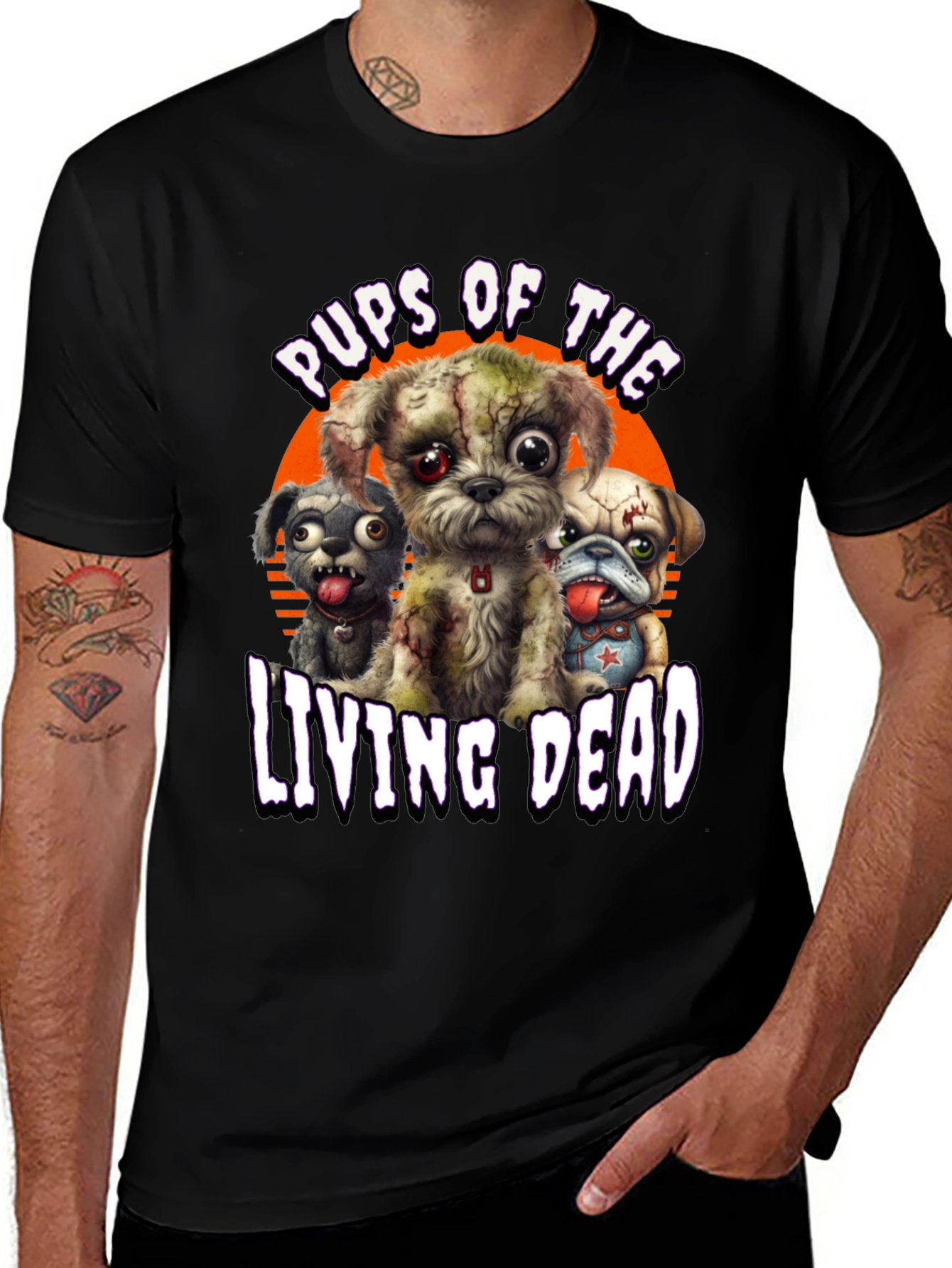 Pups of the Living Dead T-Shirt - Zombie Dogs