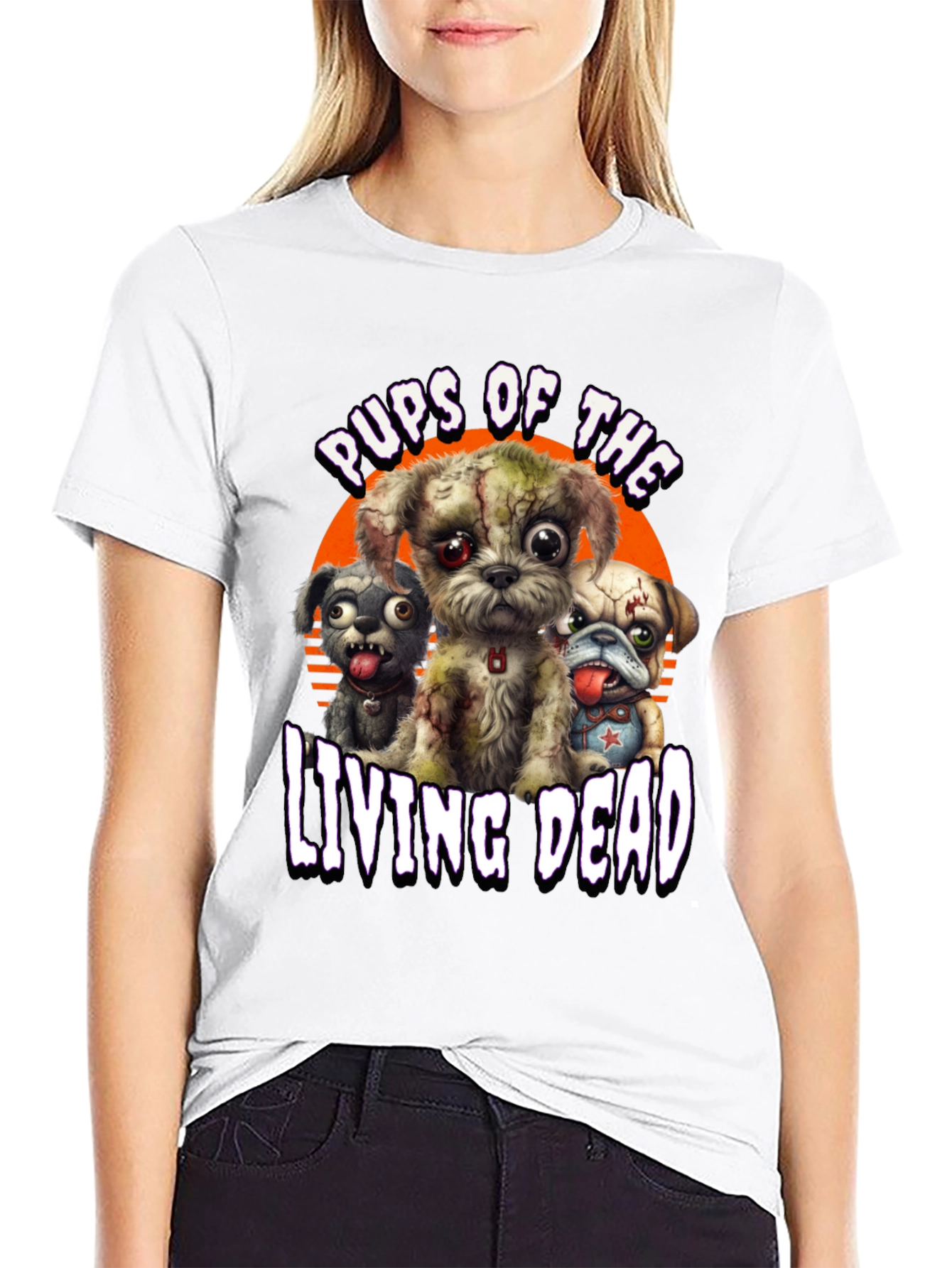 Pups of the Living Dead T-Shirt - Zombie Dogs