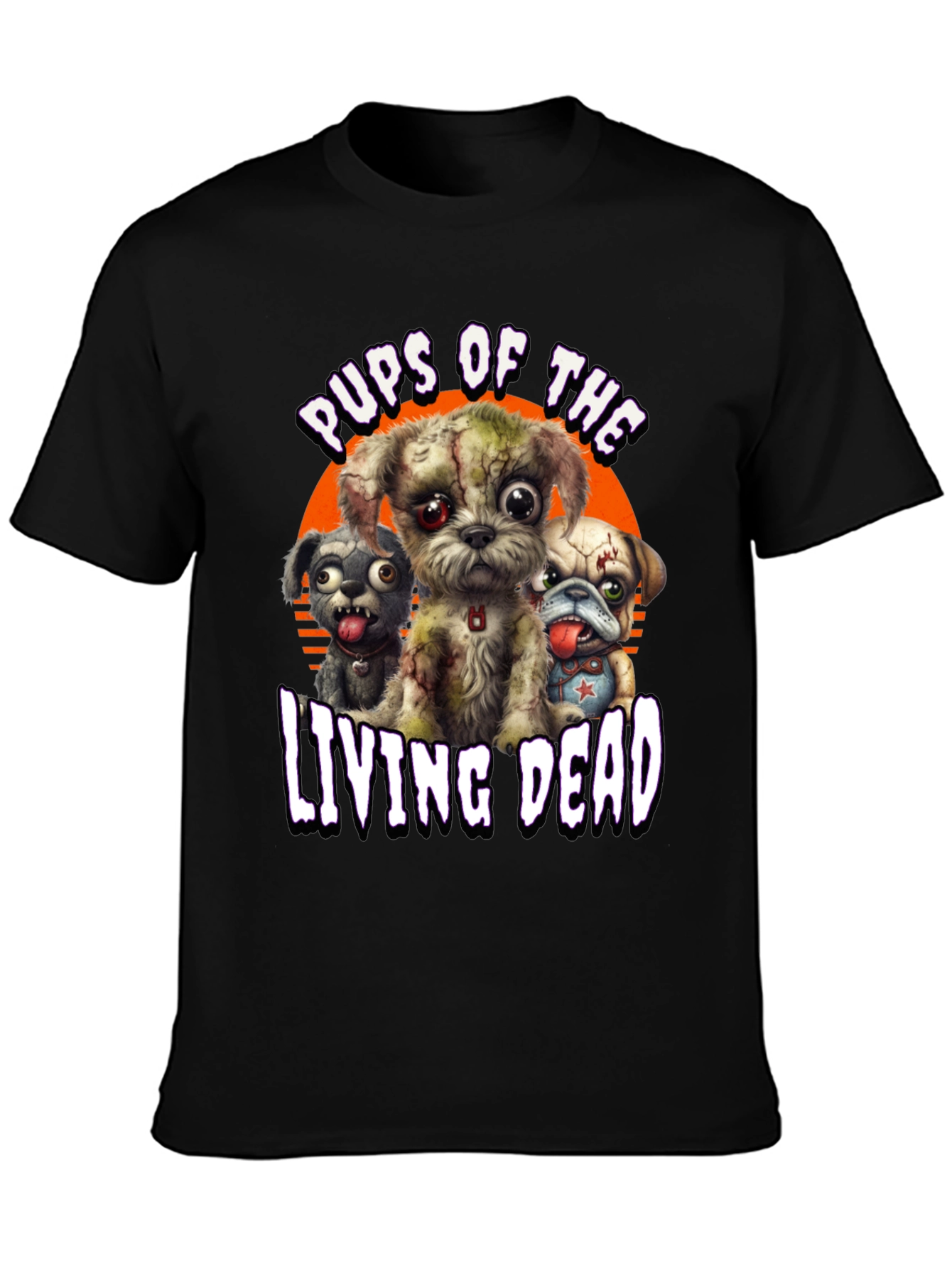 Pups of the Living Dead T-Shirt - Zombie Dogs