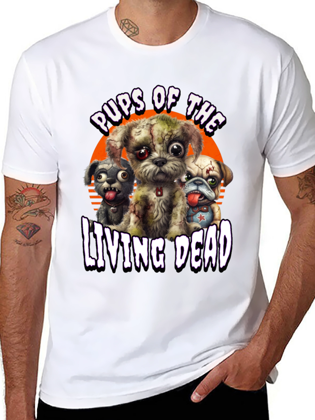 Pups of the Living Dead T-Shirt - Zombie Dogs