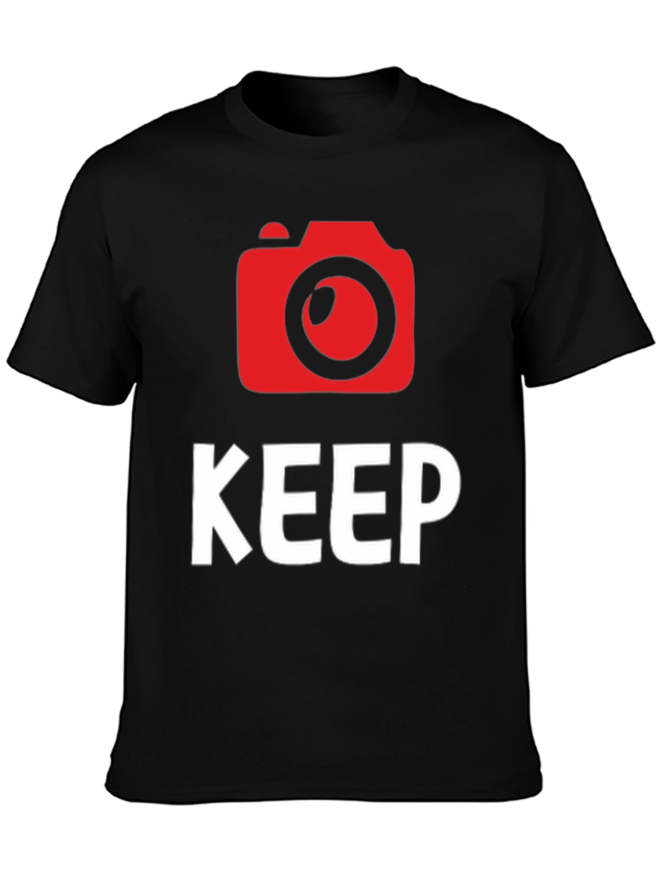 Keep Shooting Camera Graphic Tee - Black