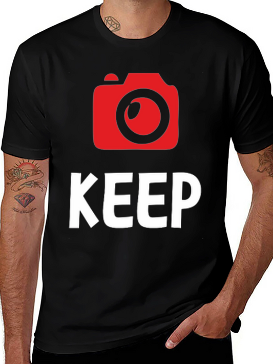 Keep Shooting Camera Graphic Tee - Black