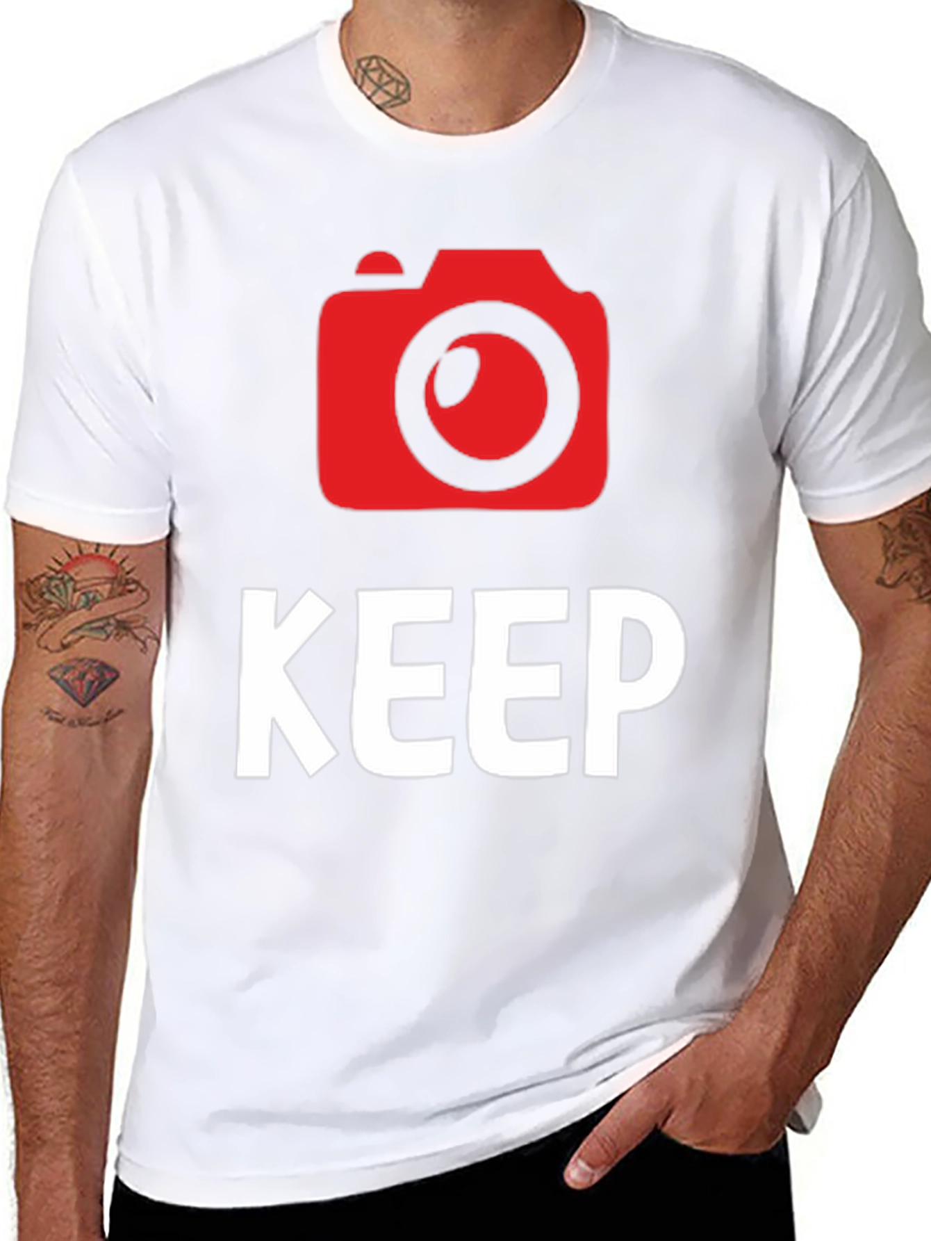 Keep Shooting Camera Graphic Tee - Black