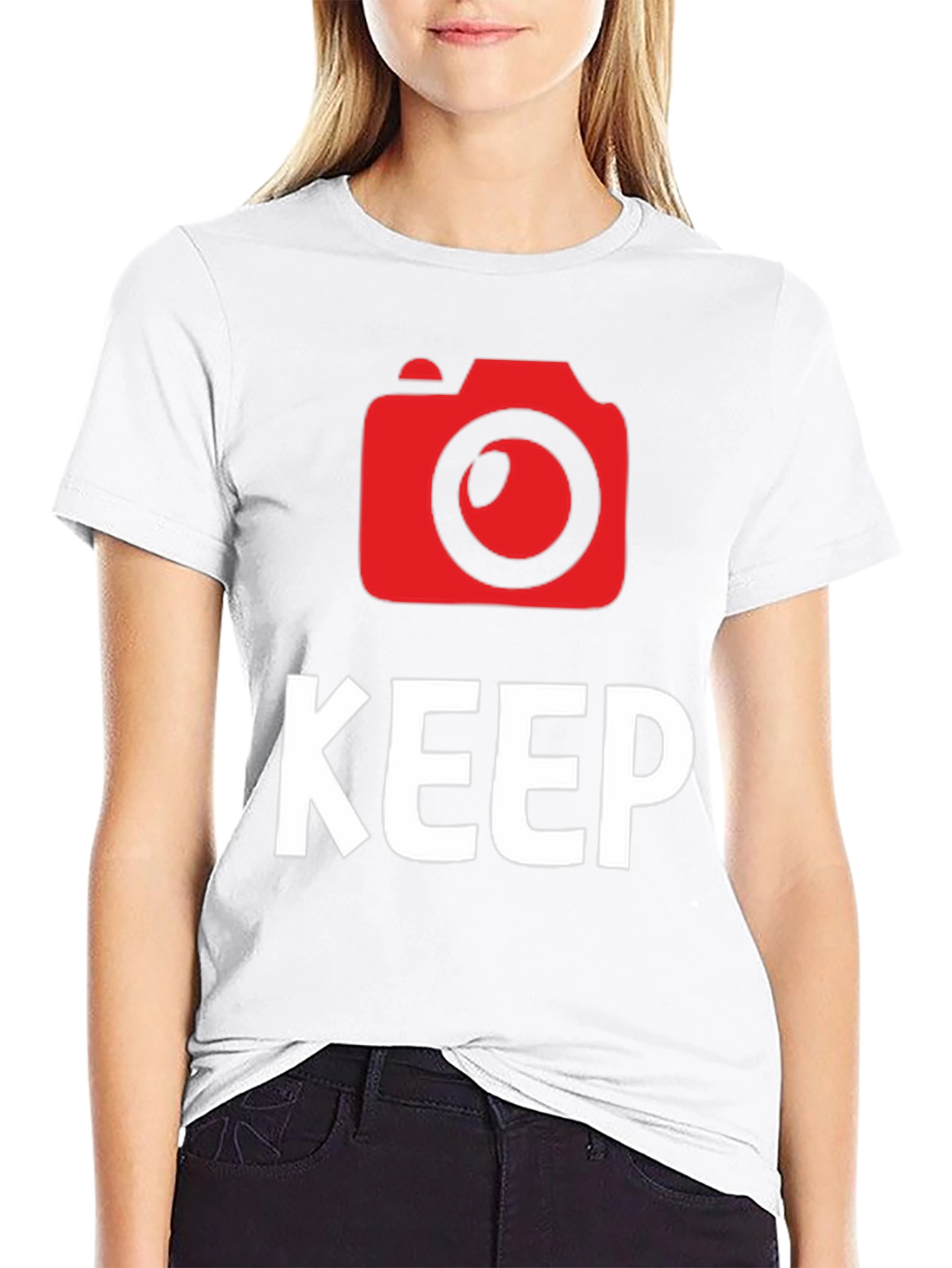 Keep Shooting Camera Graphic Tee - Black