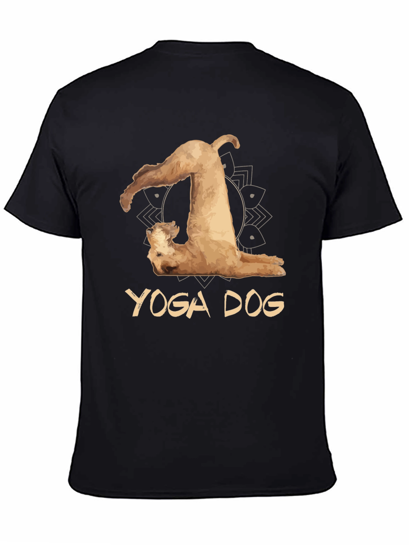 Yoga Dog Black T-Shirt - Mens Graphic Tee